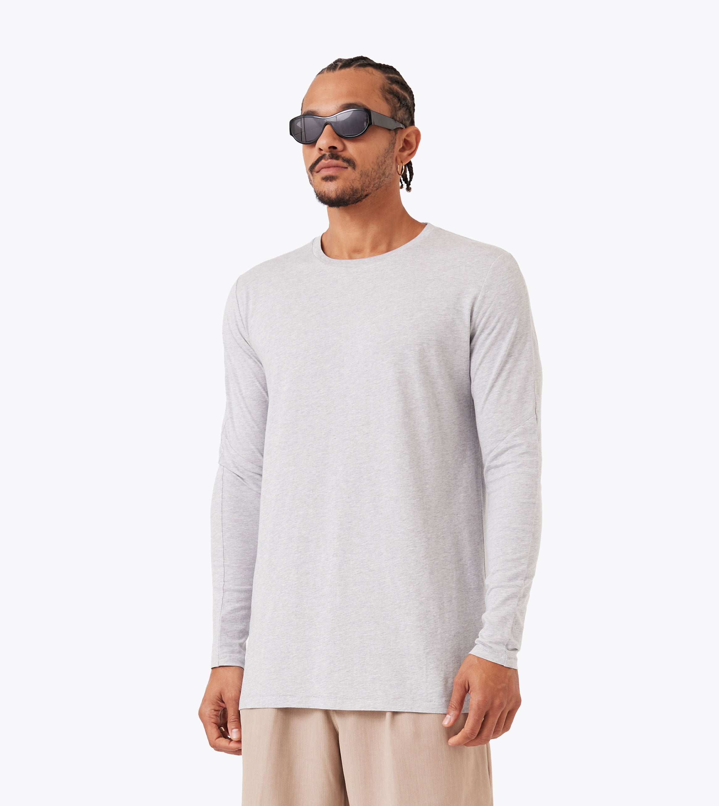 Flintlock LS Tee Grey Marle