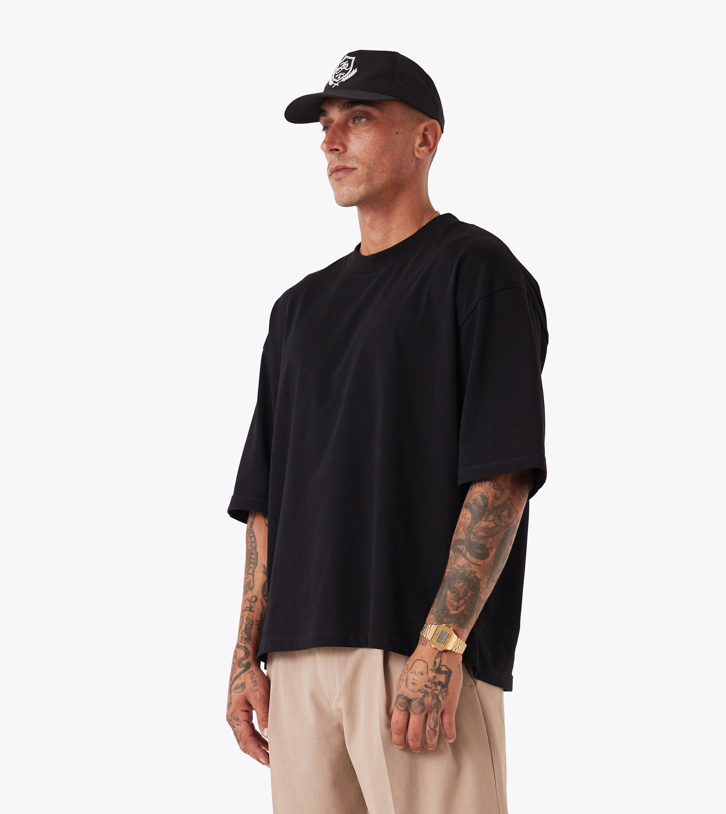 Flow Crop Tee Black