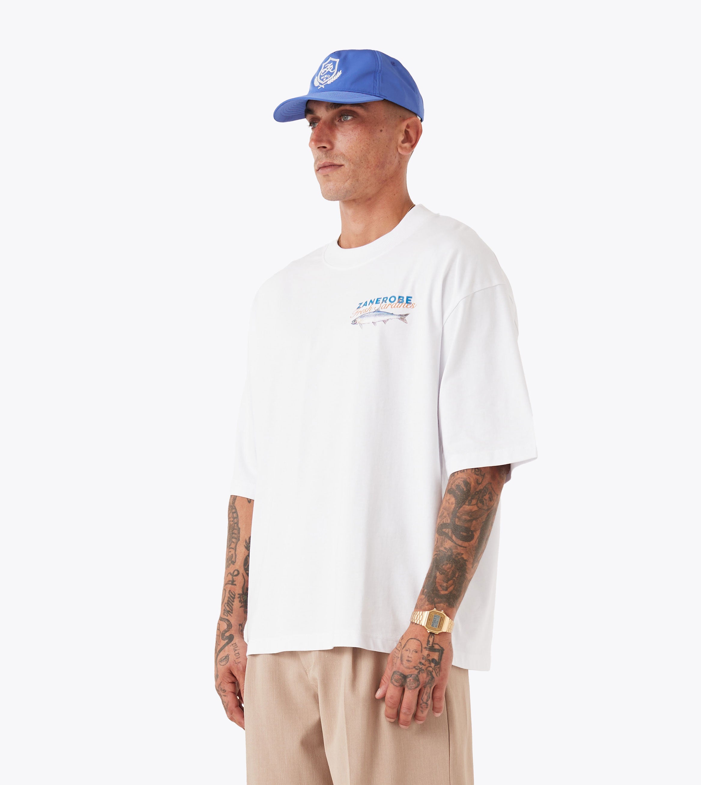 Fresh Sardines Flow Tee White