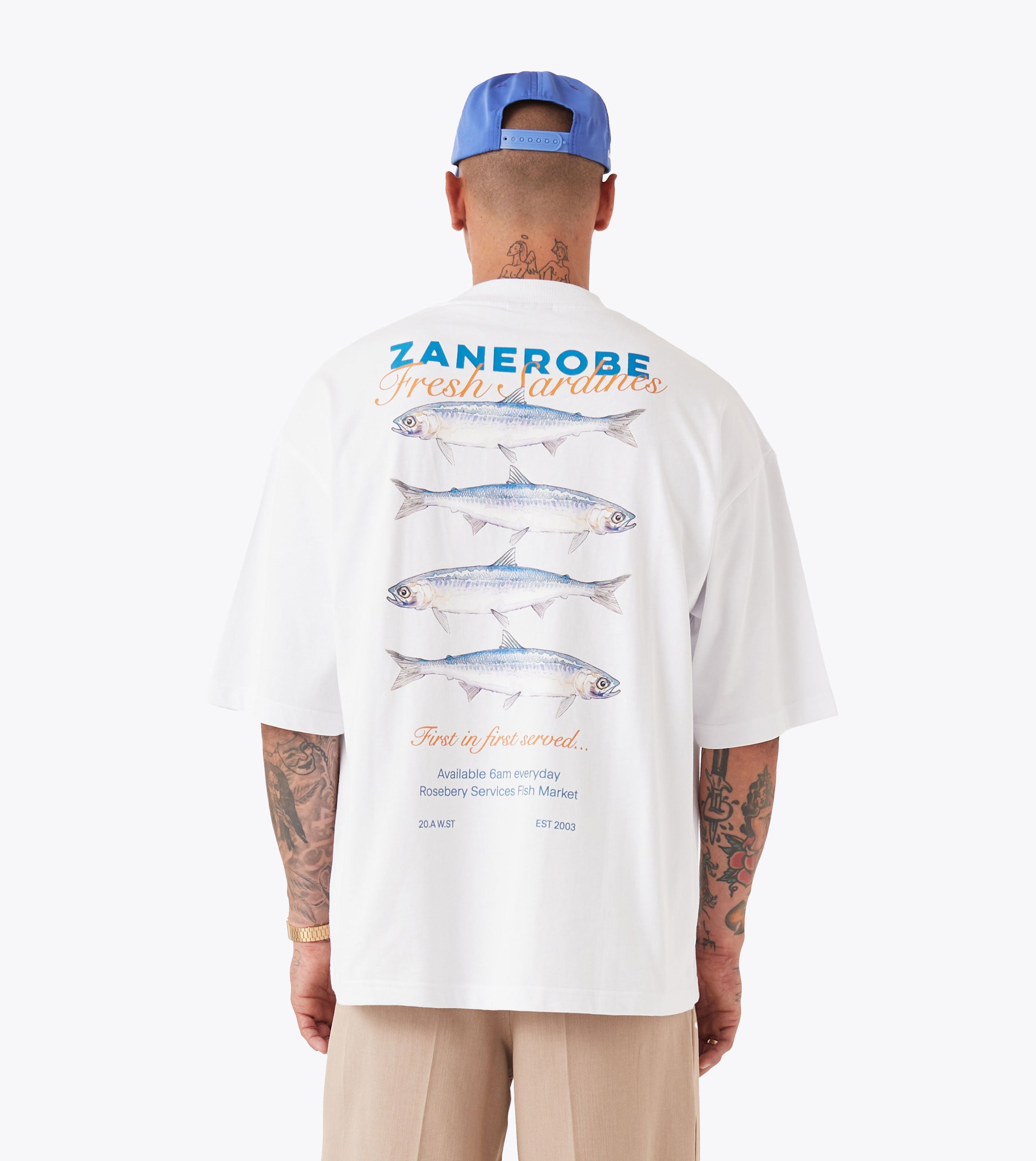 Fresh Sardines Flow Tee White