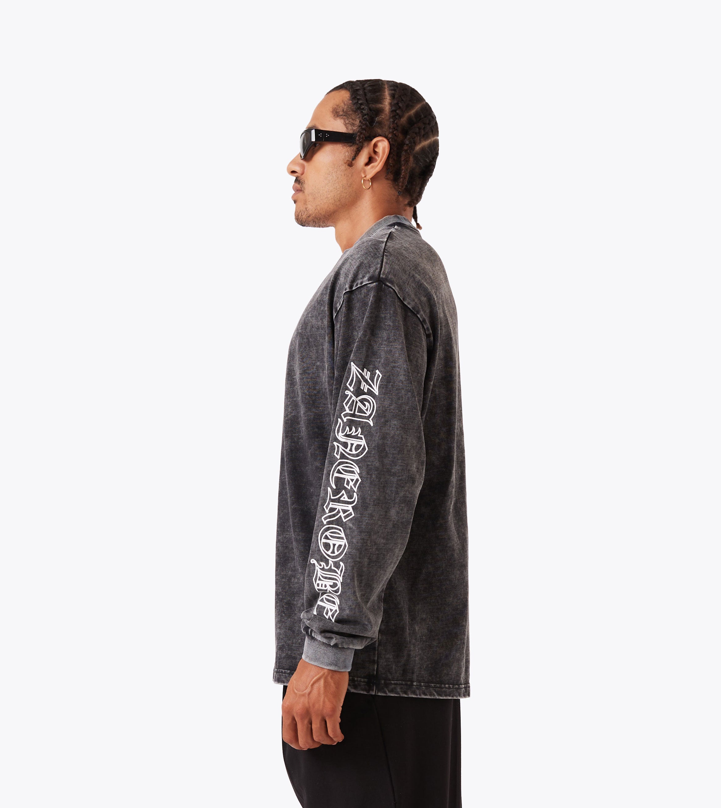 Gothic Box ++ LS Tee GD Ash Grey