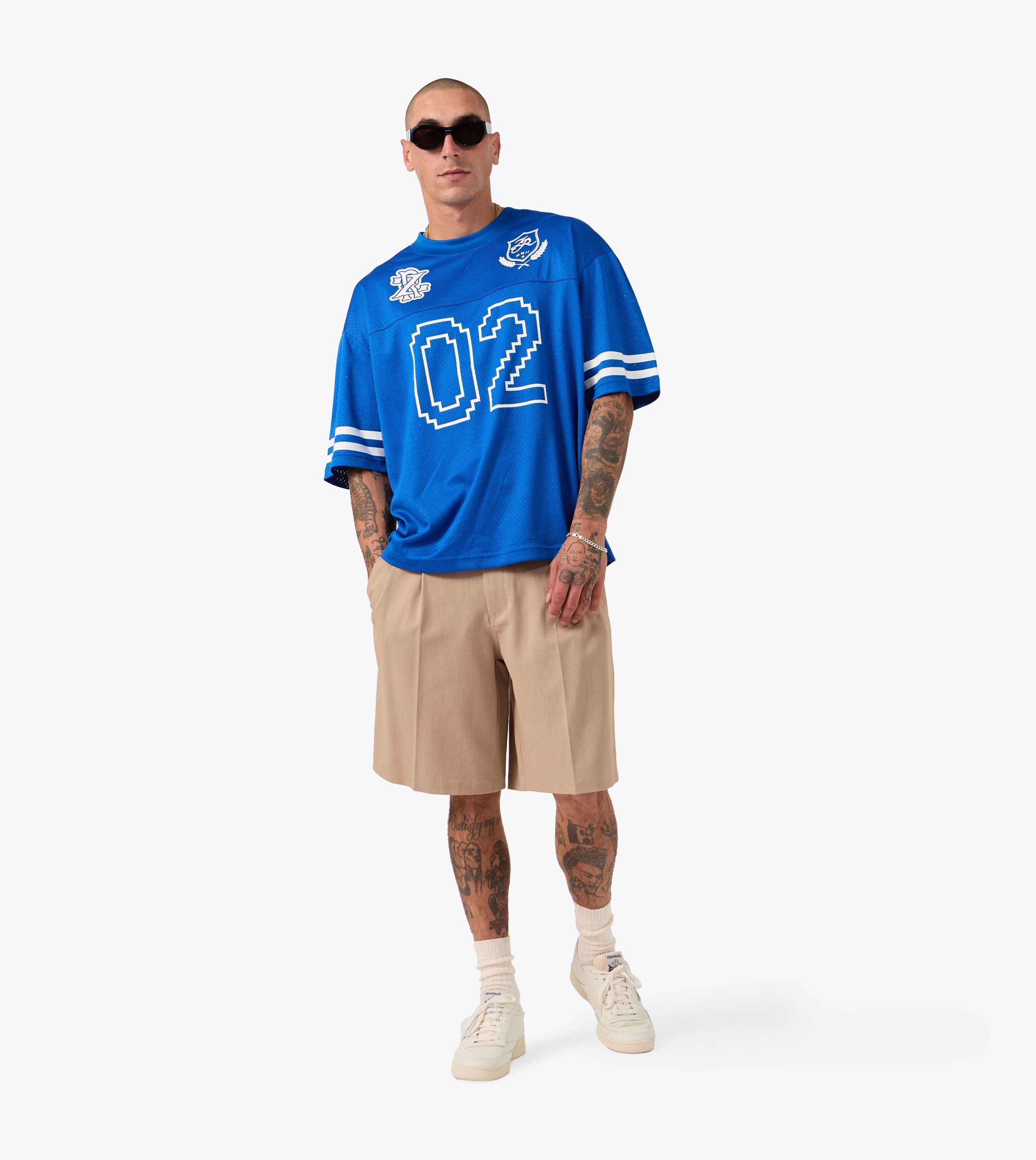 Heritage Mesh Flow Tee Cobalt Blue