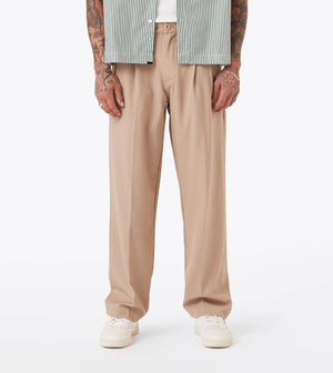 Herringbone Flow Pant Beige