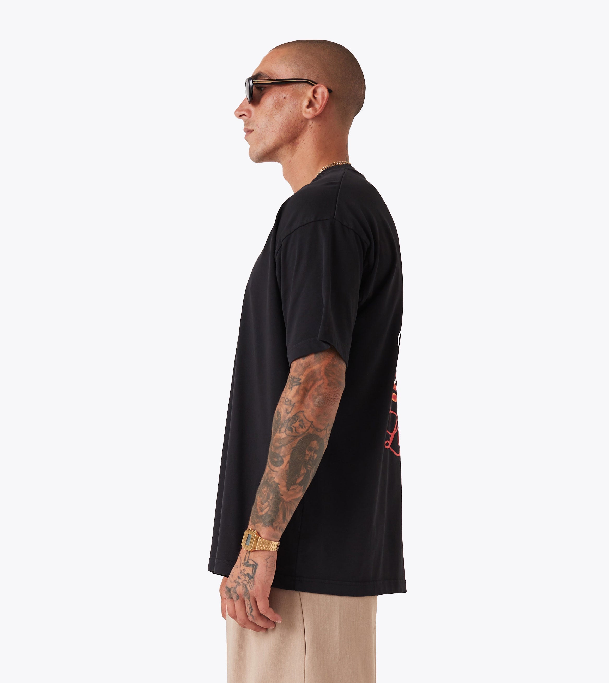 Lobster Box Tee GD Black
