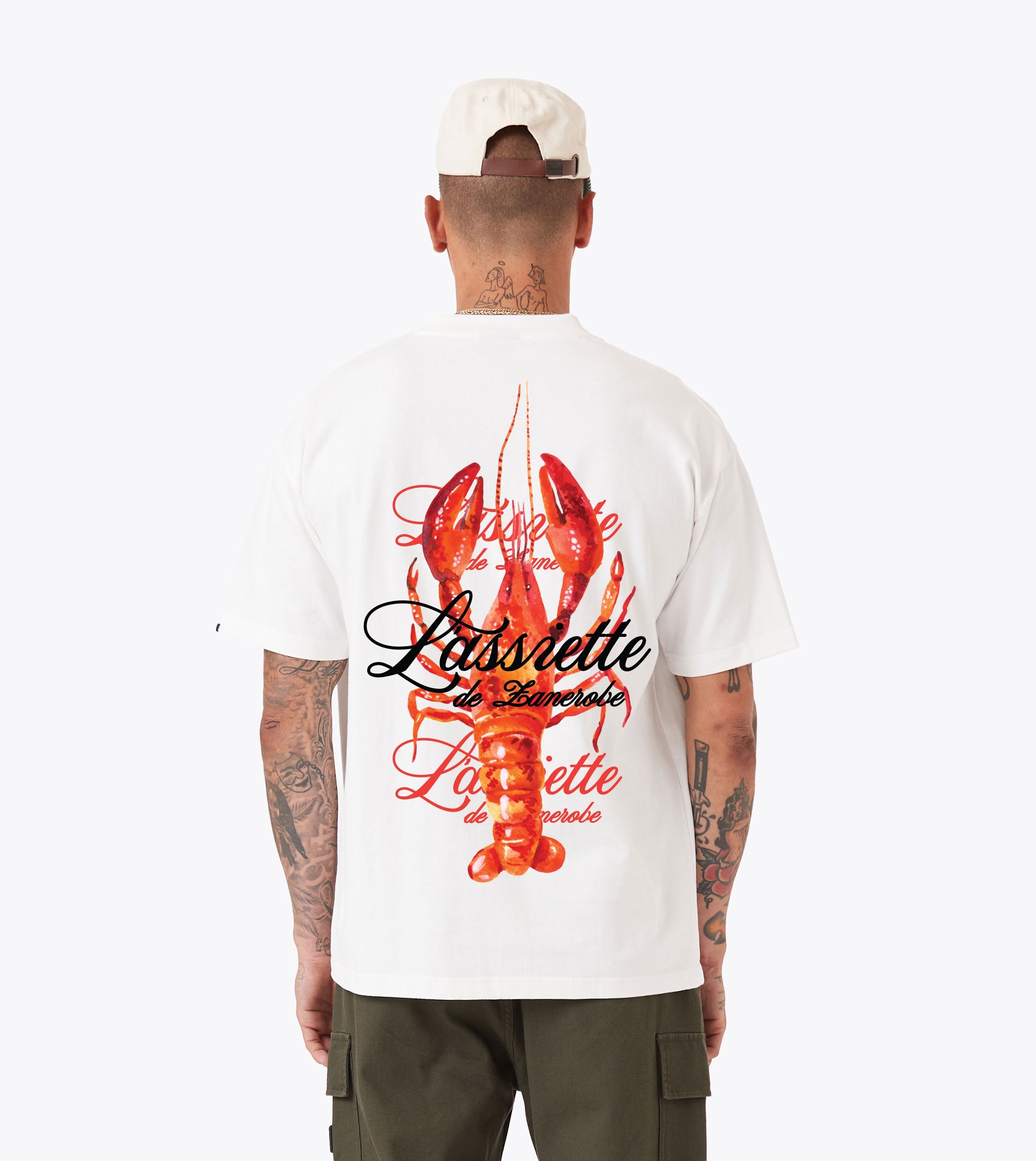 Lobster Box Tee Vintage White