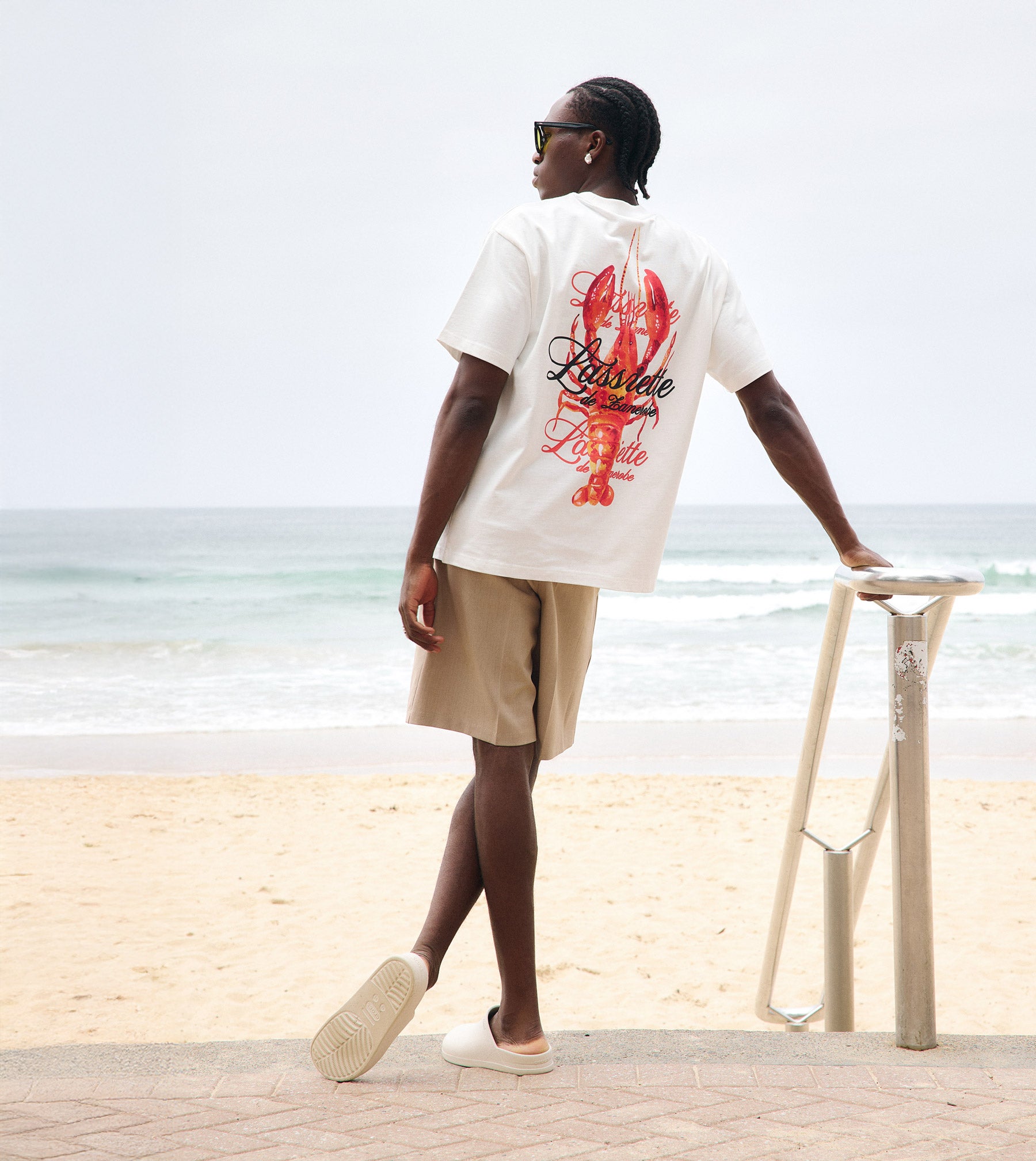 Lobster Box Tee Vintage White