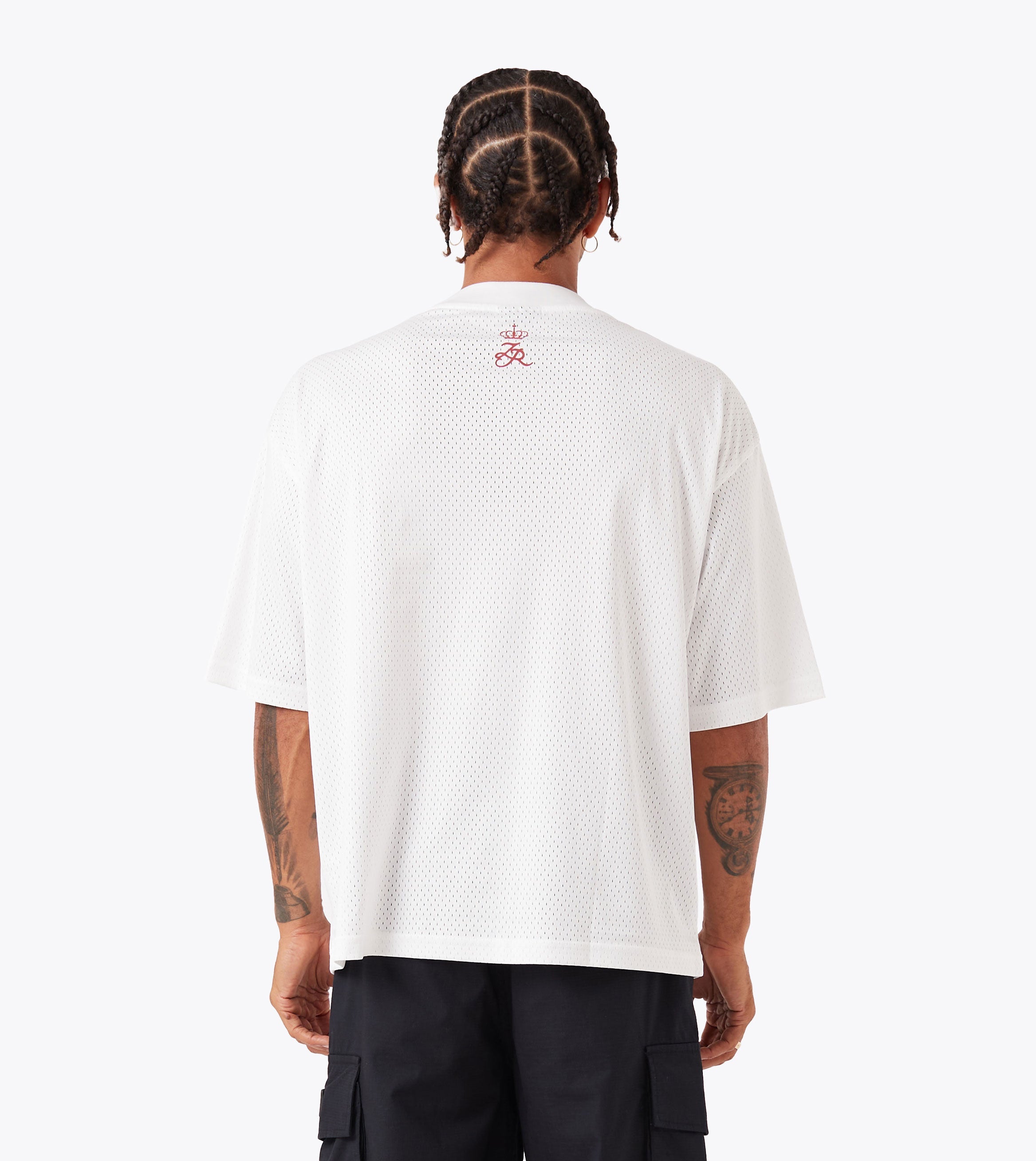 Mesh Flow Tee White