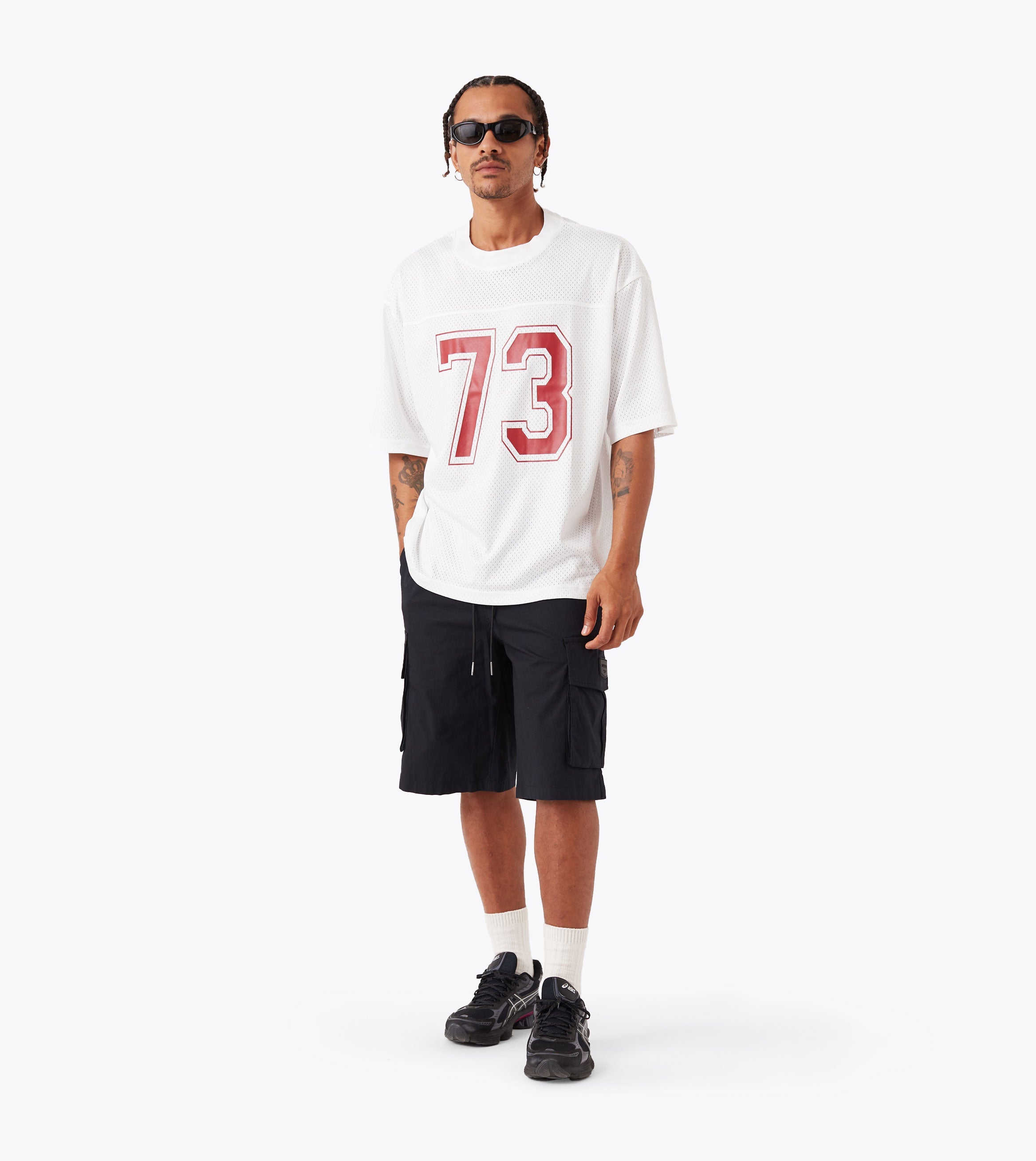 Mesh Flow Tee White