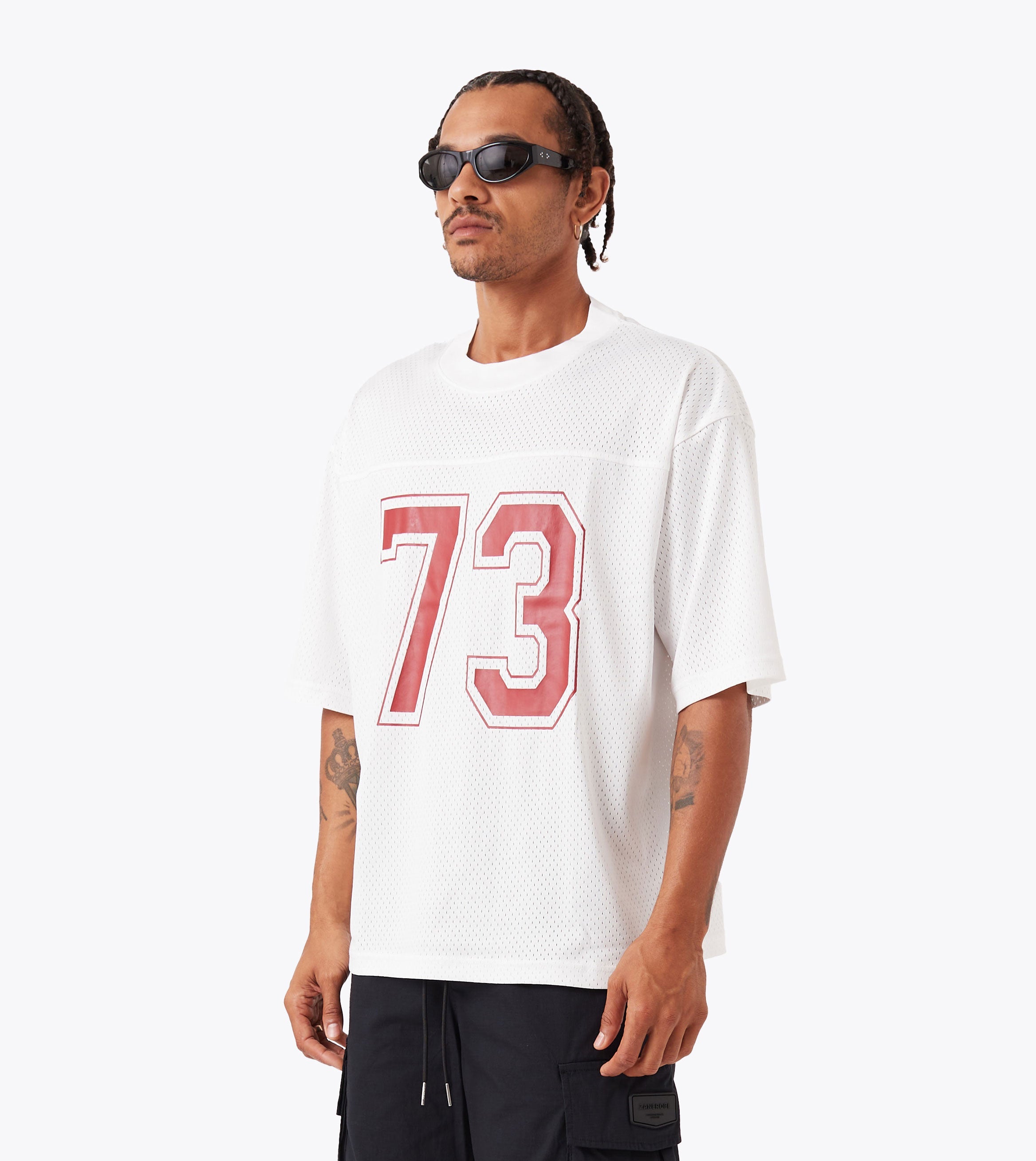 Mesh Flow Tee White