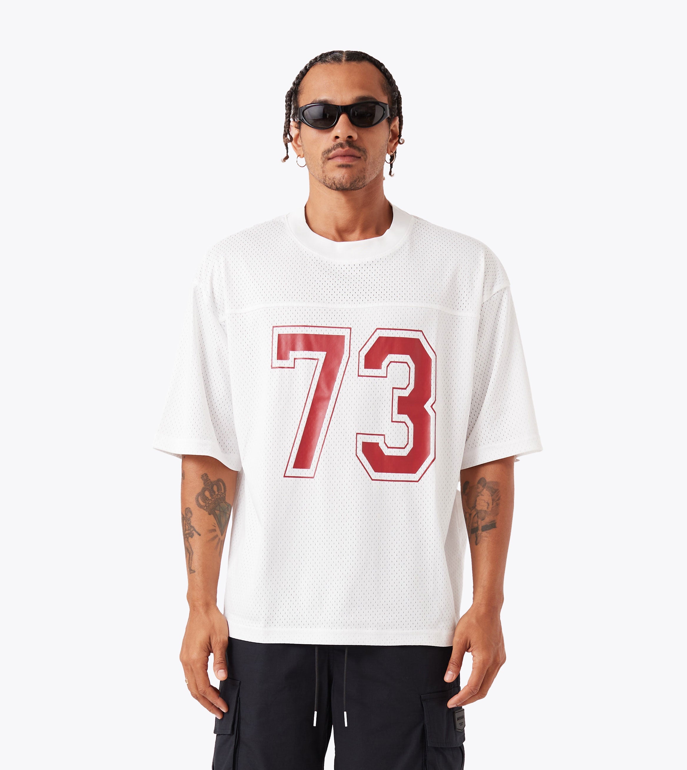 Mesh Flow Tee White