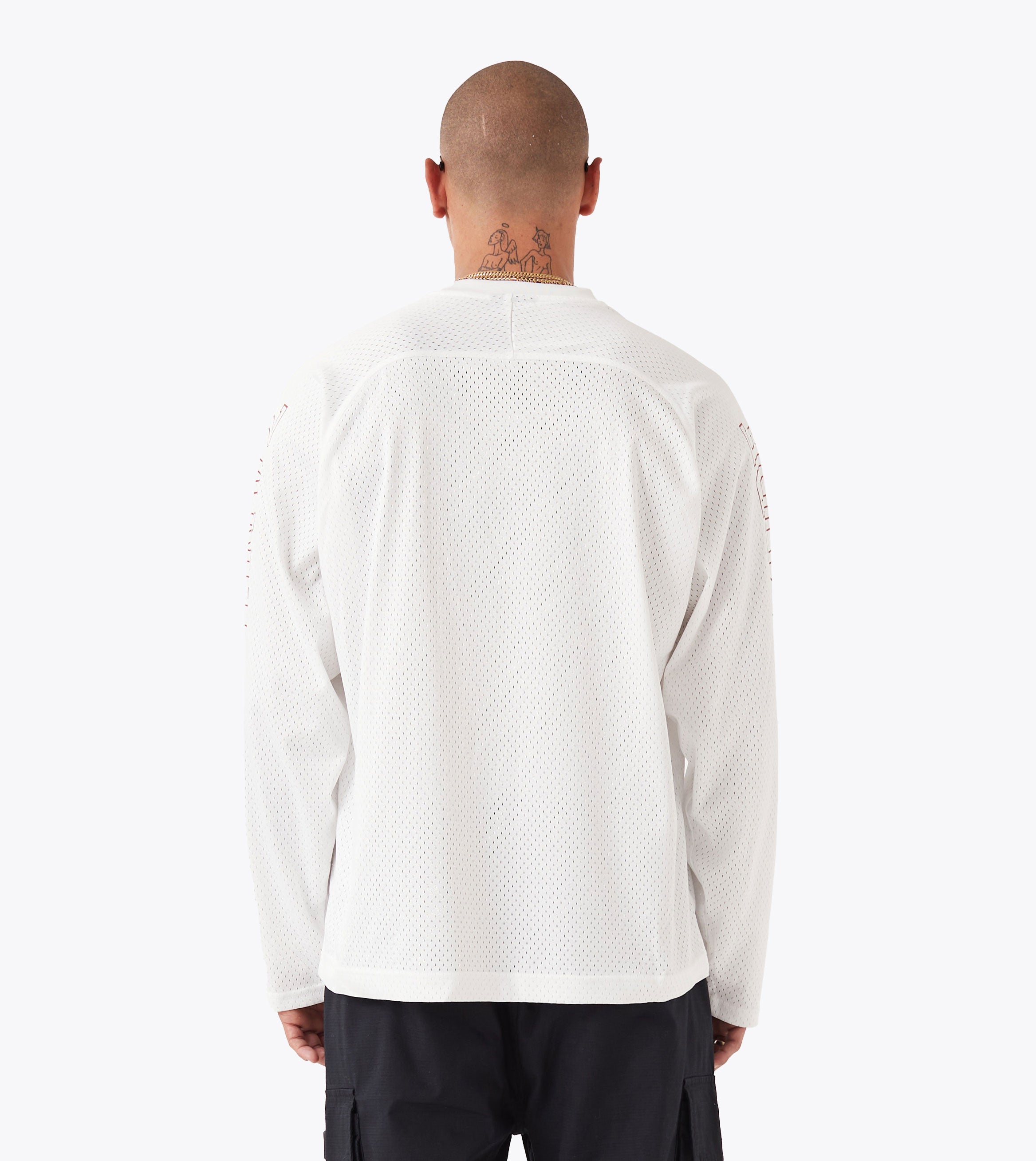Mesh Hockey Jersey Vintage White