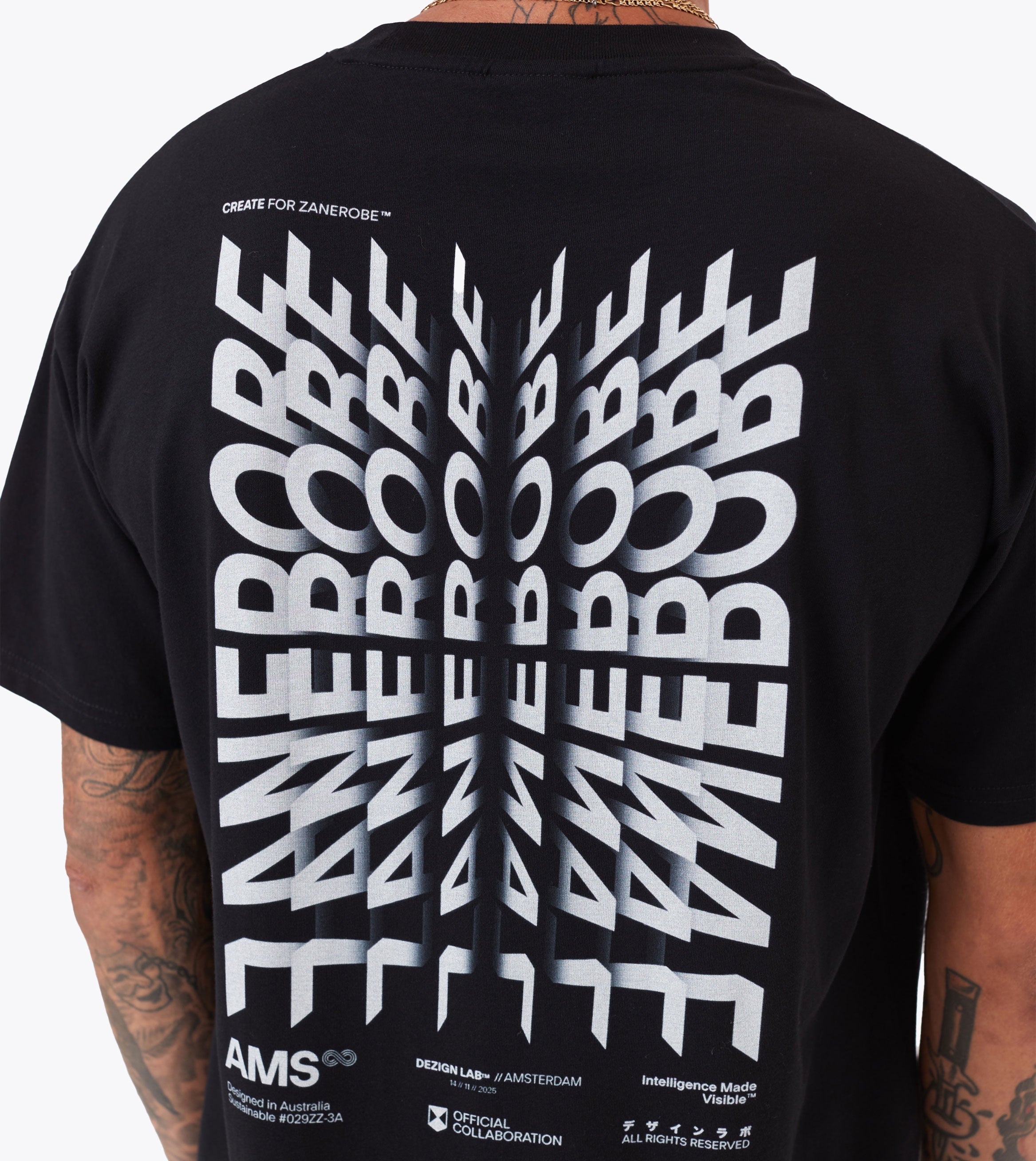 Mirror Box Tee Black