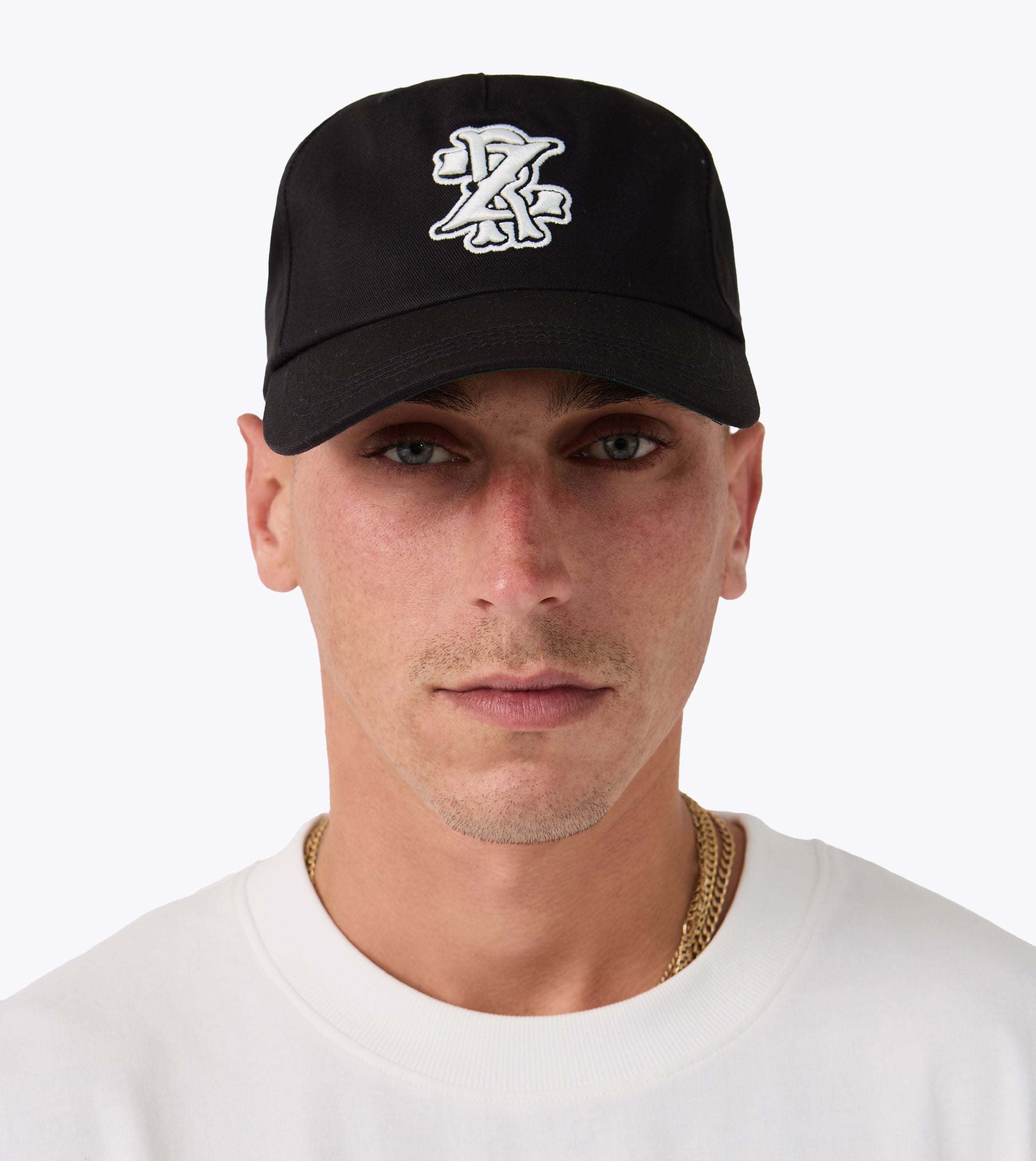 Monogram Snapback Black