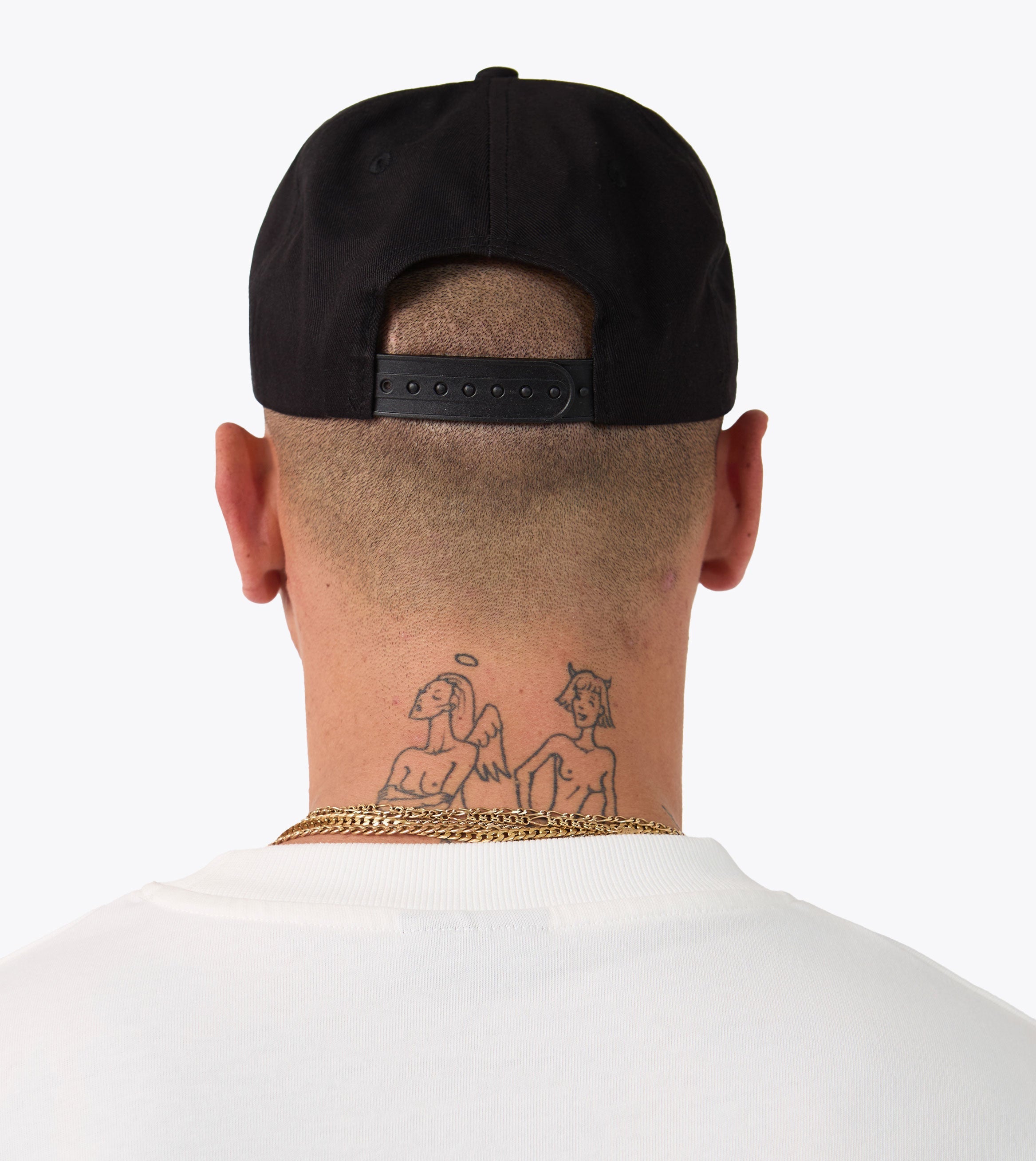 Monogram Snapback Black