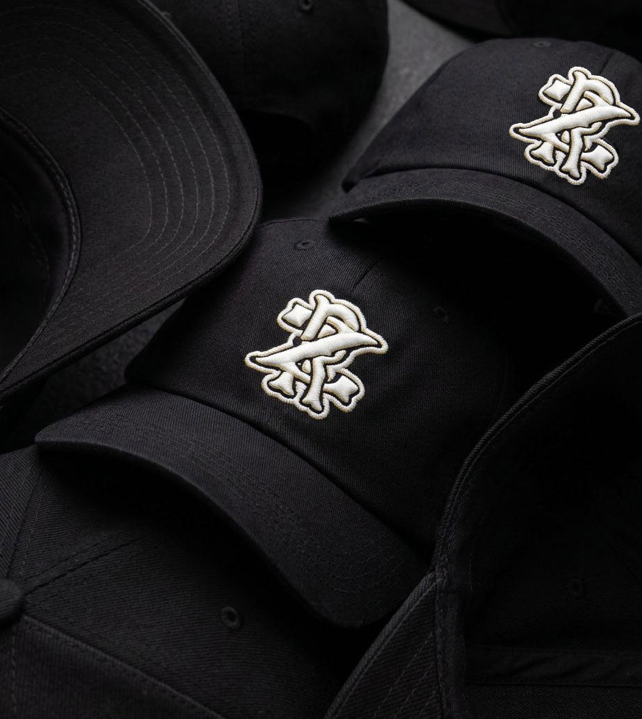 Monogram Snapback Black