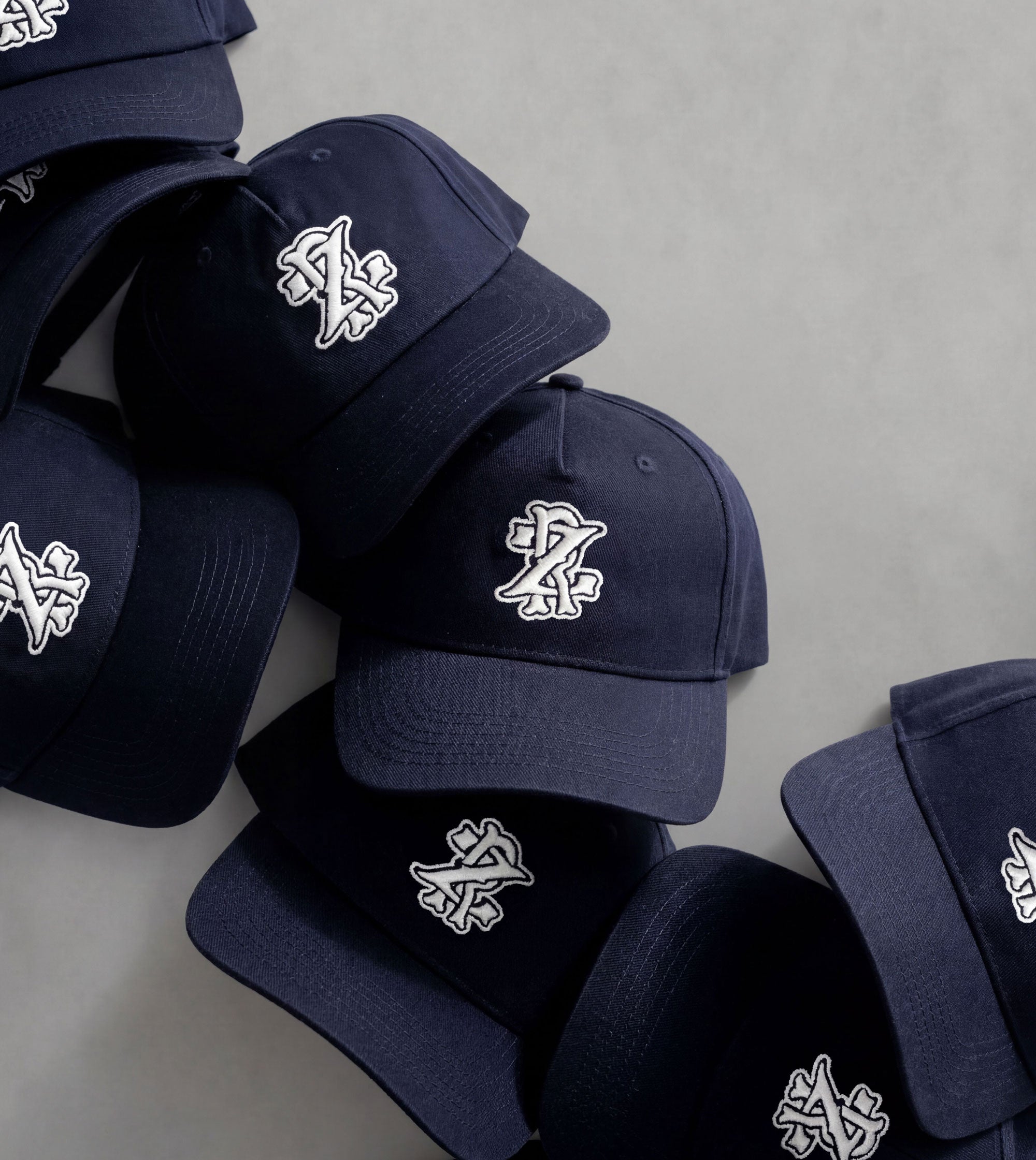 Monogram Snapback Navy