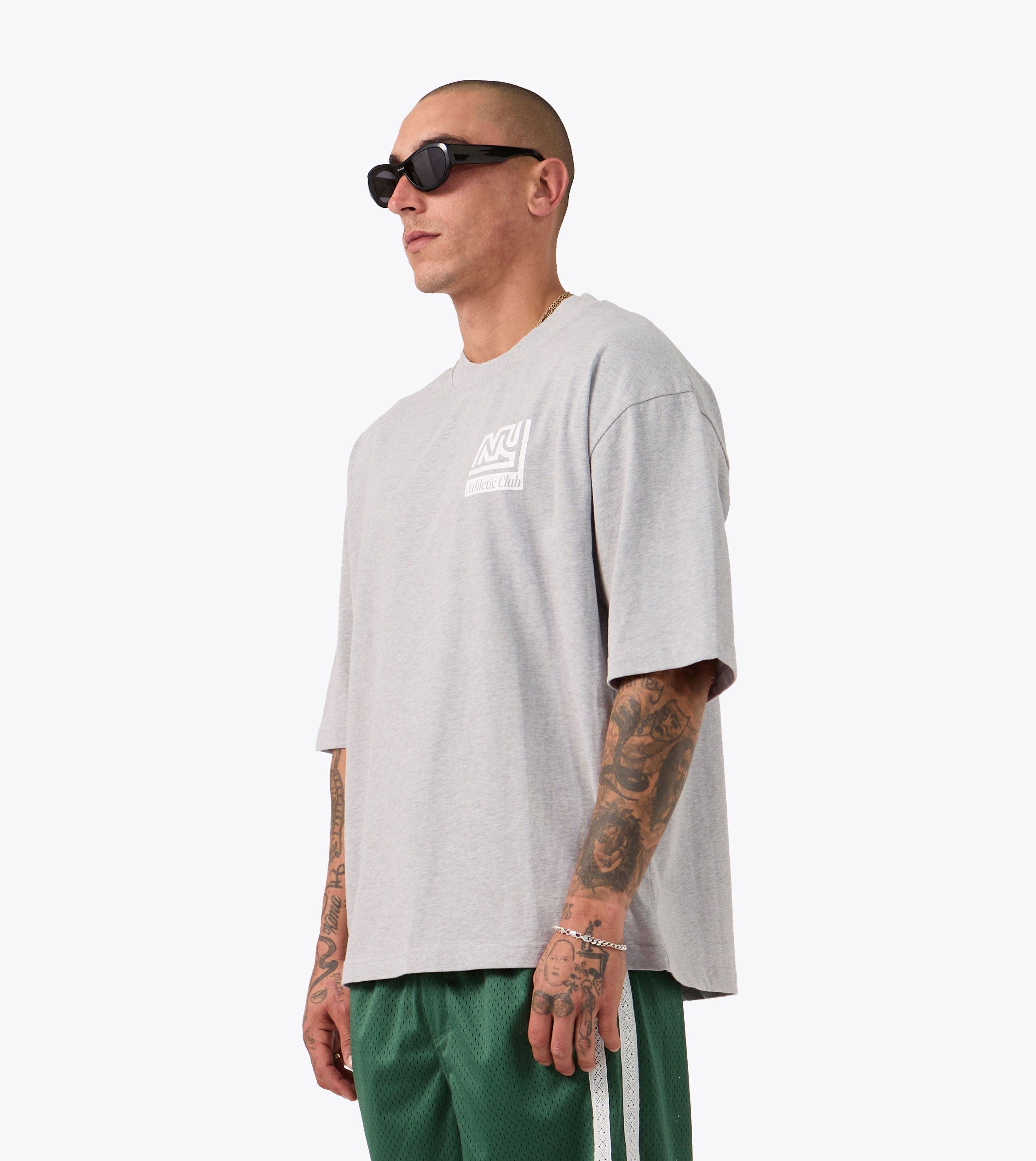 NY Flow Tee Grey Marle