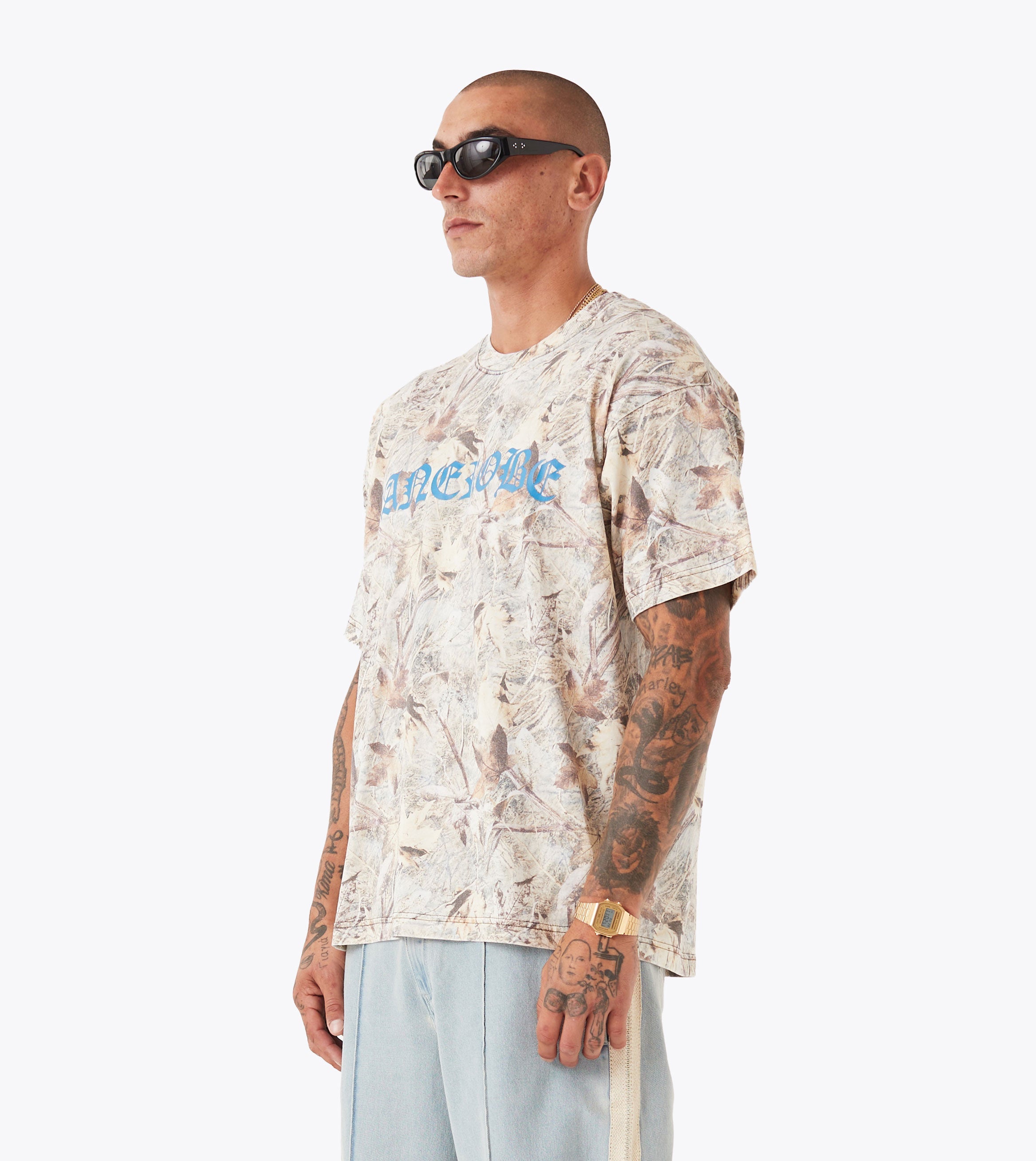 Naturalist Box Tee Washed Real Camo
