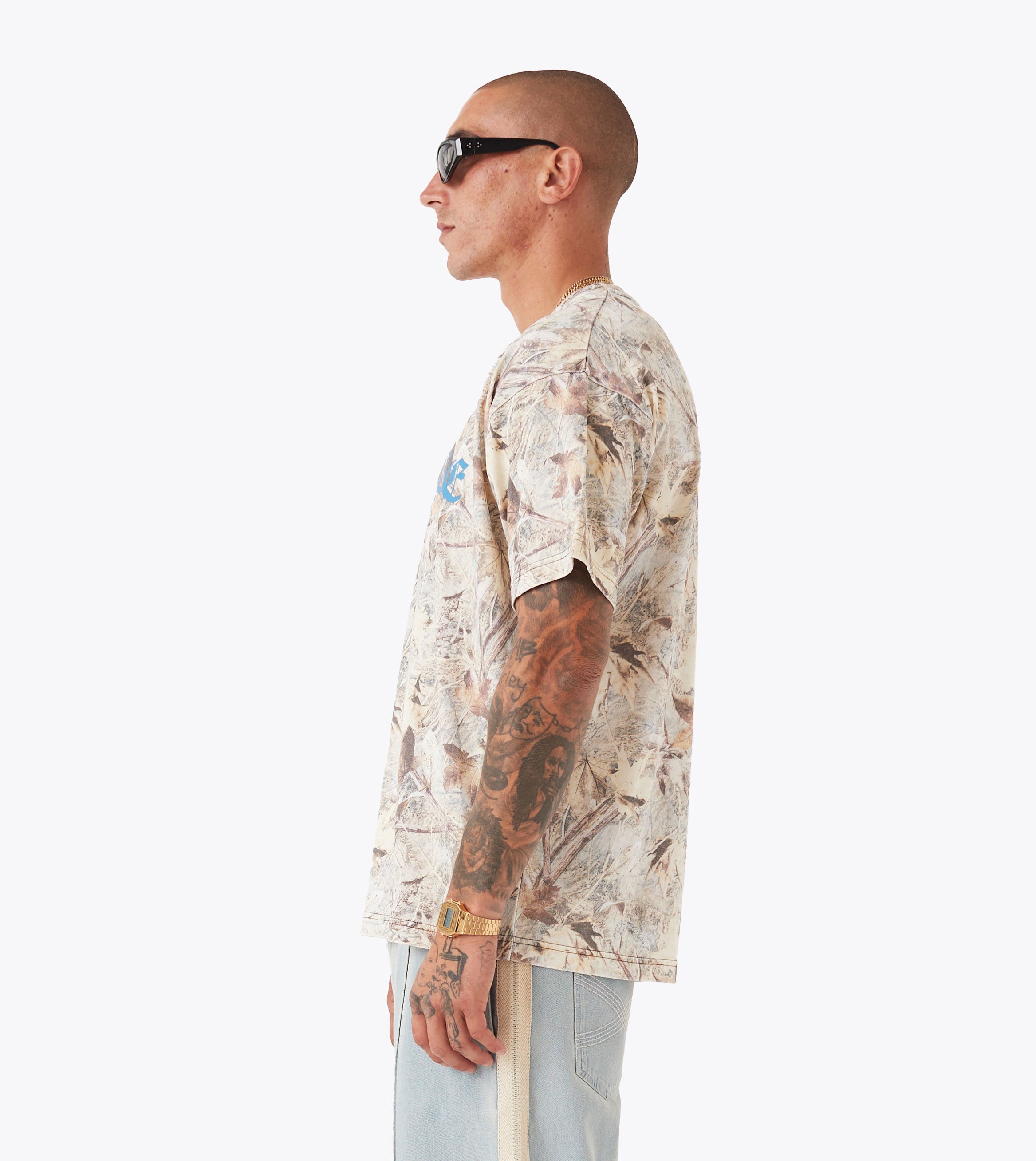 Naturalist Box Tee Washed Real Camo
