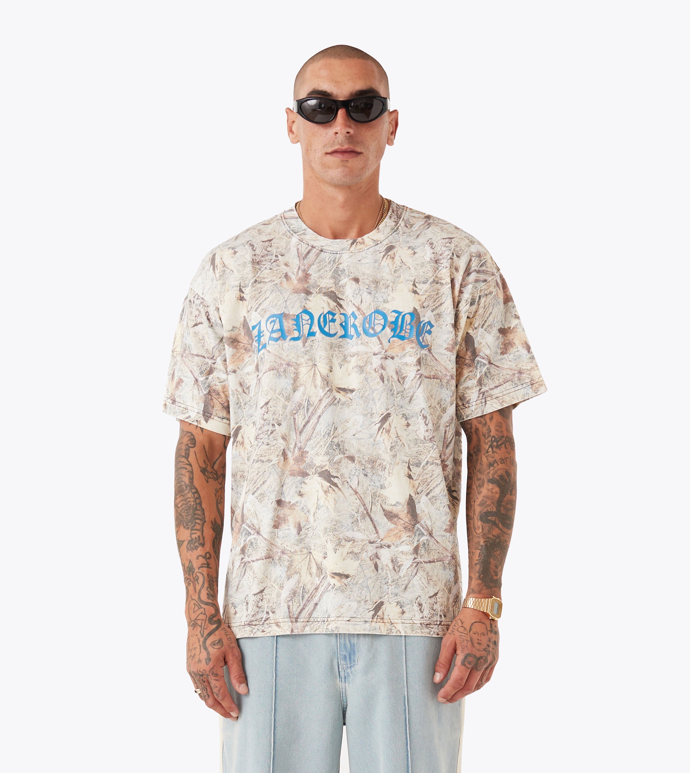 Naturalist Box Tee Washed Real Camo