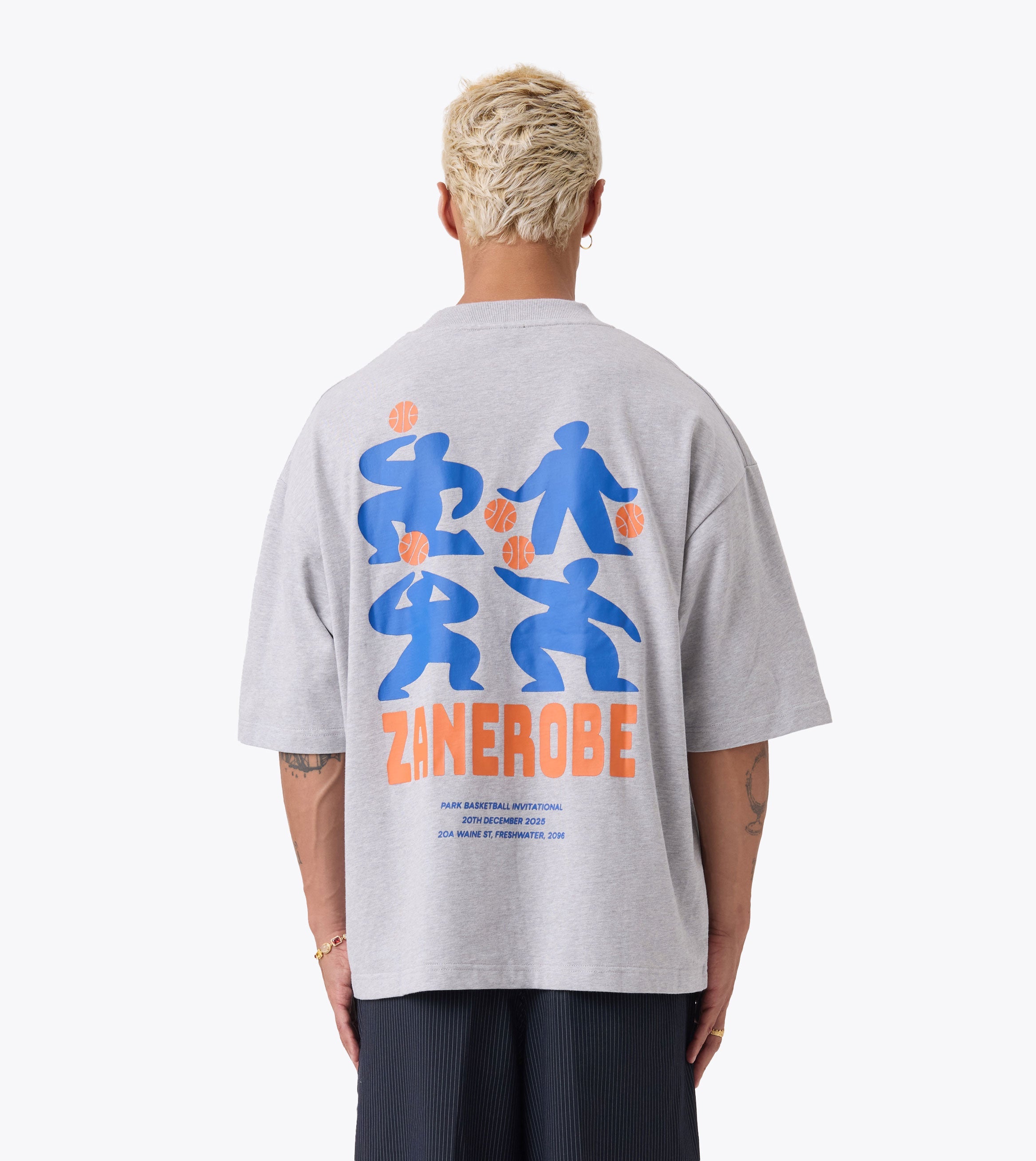 Park Ball Flow Tee Grey Marle - Coming Soon