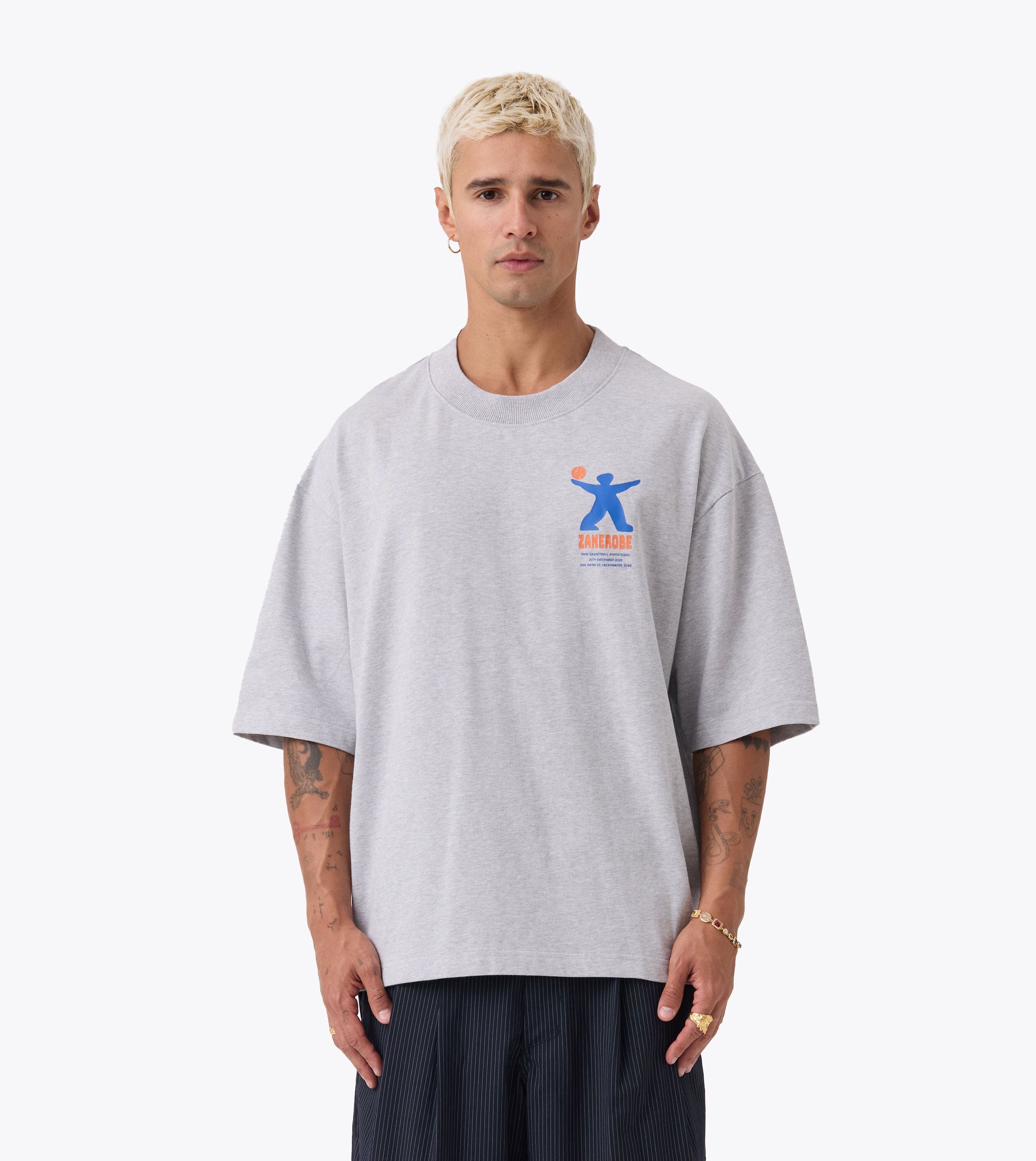 Park Ball Flow Tee Grey Marle - Coming Soon
