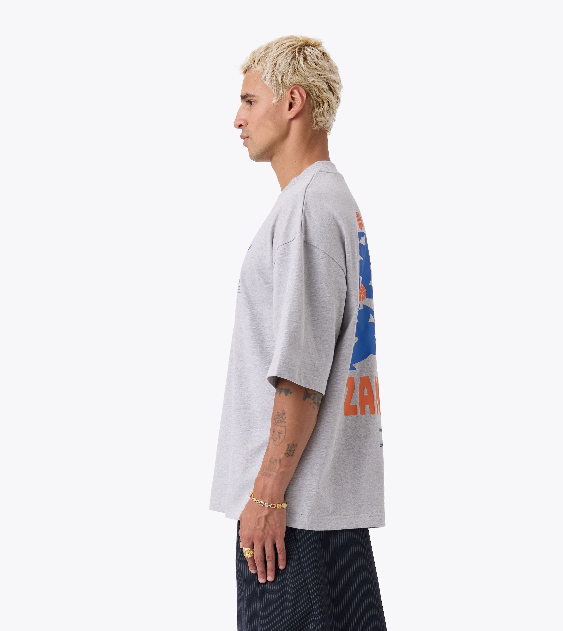 Park Ball Flow Tee Grey Marle