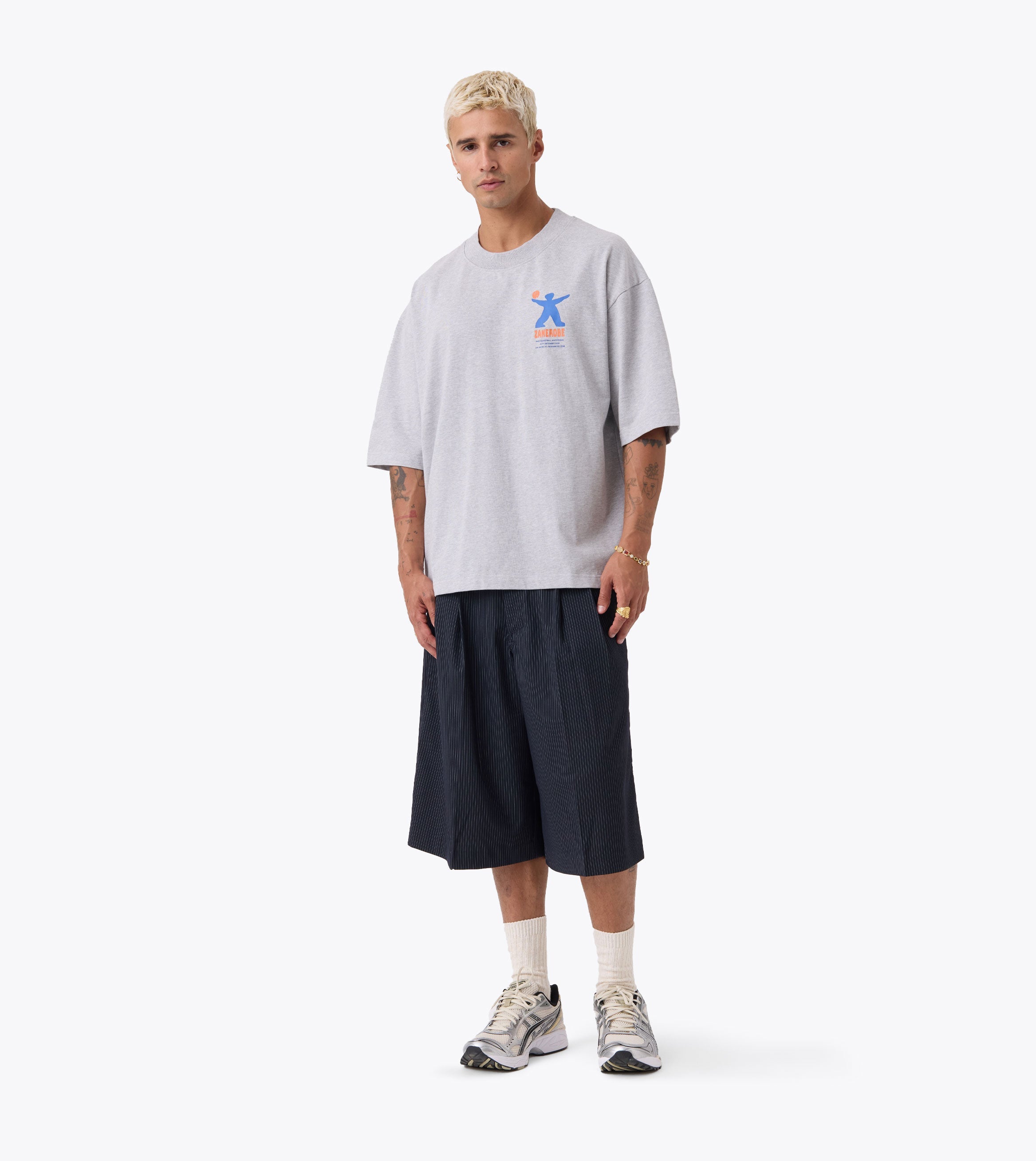 Park Ball Flow Tee Grey Marle