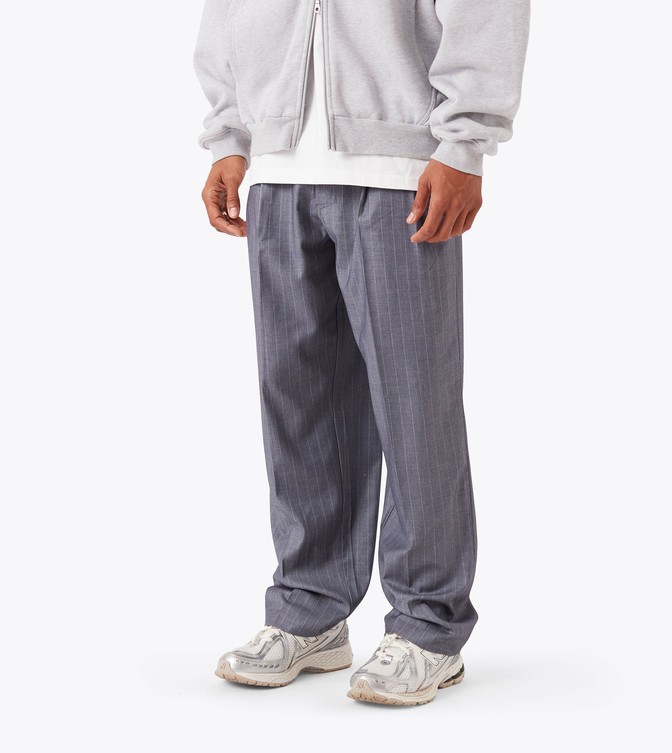 Pinstripe Flow Pant Grey