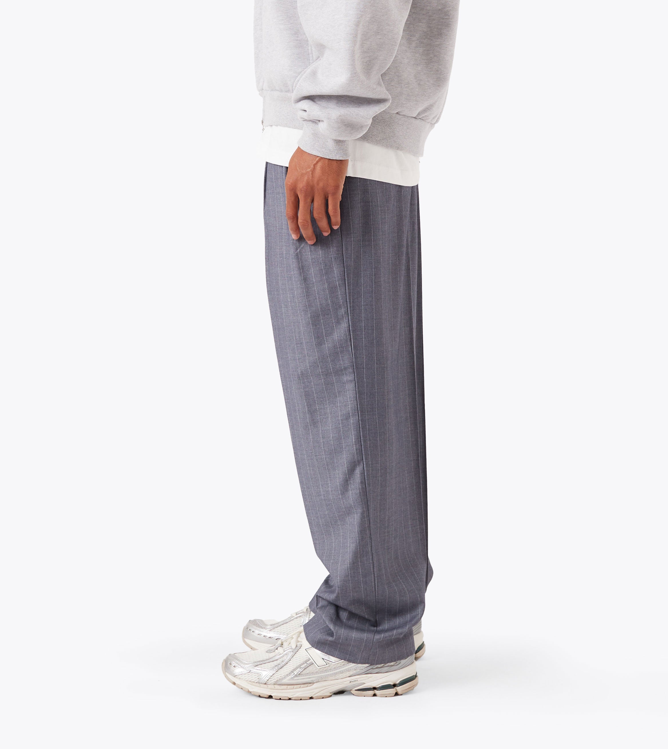 Pinstripe Flow Pant Grey
