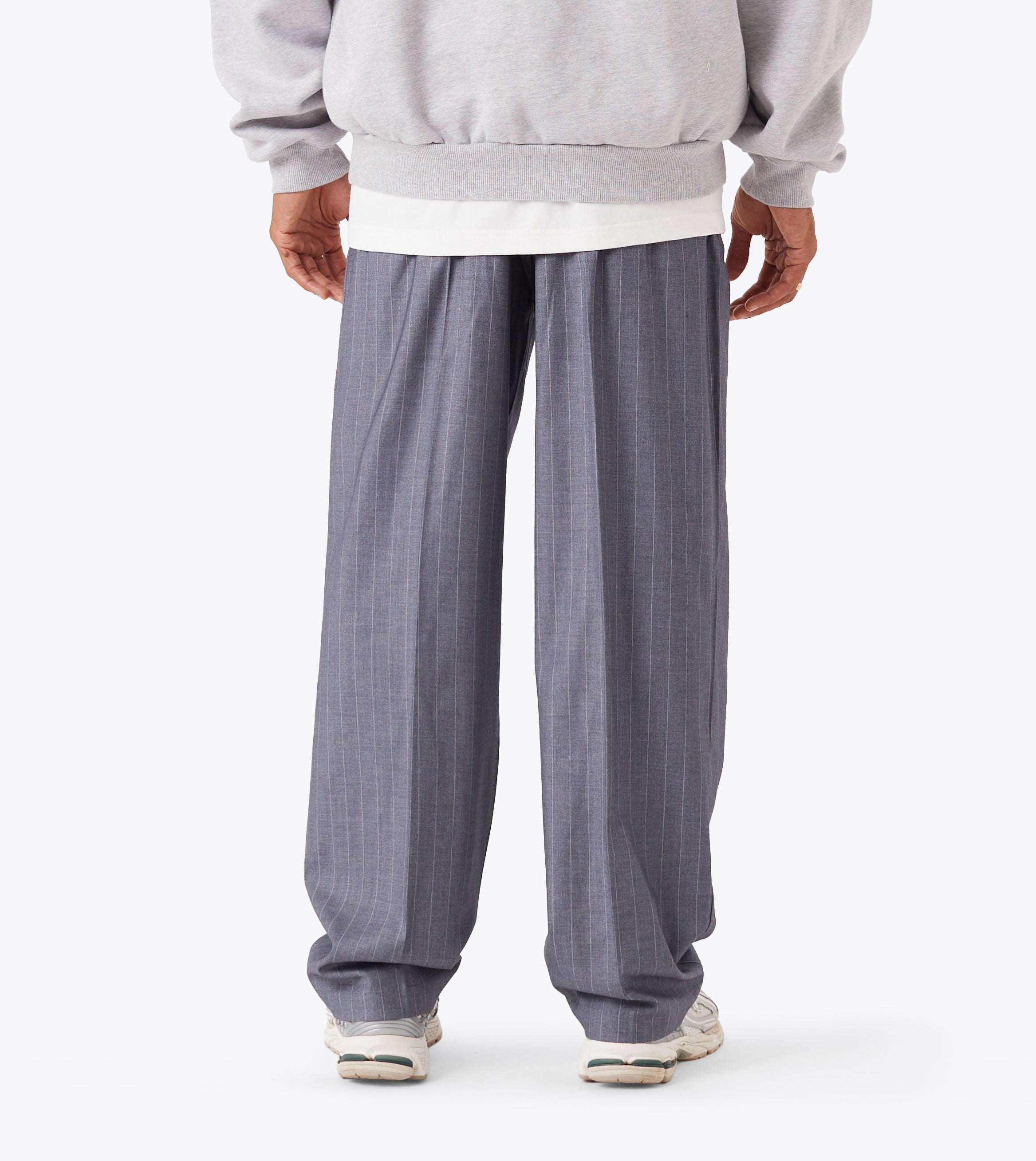 Pinstripe Flow Pant Grey