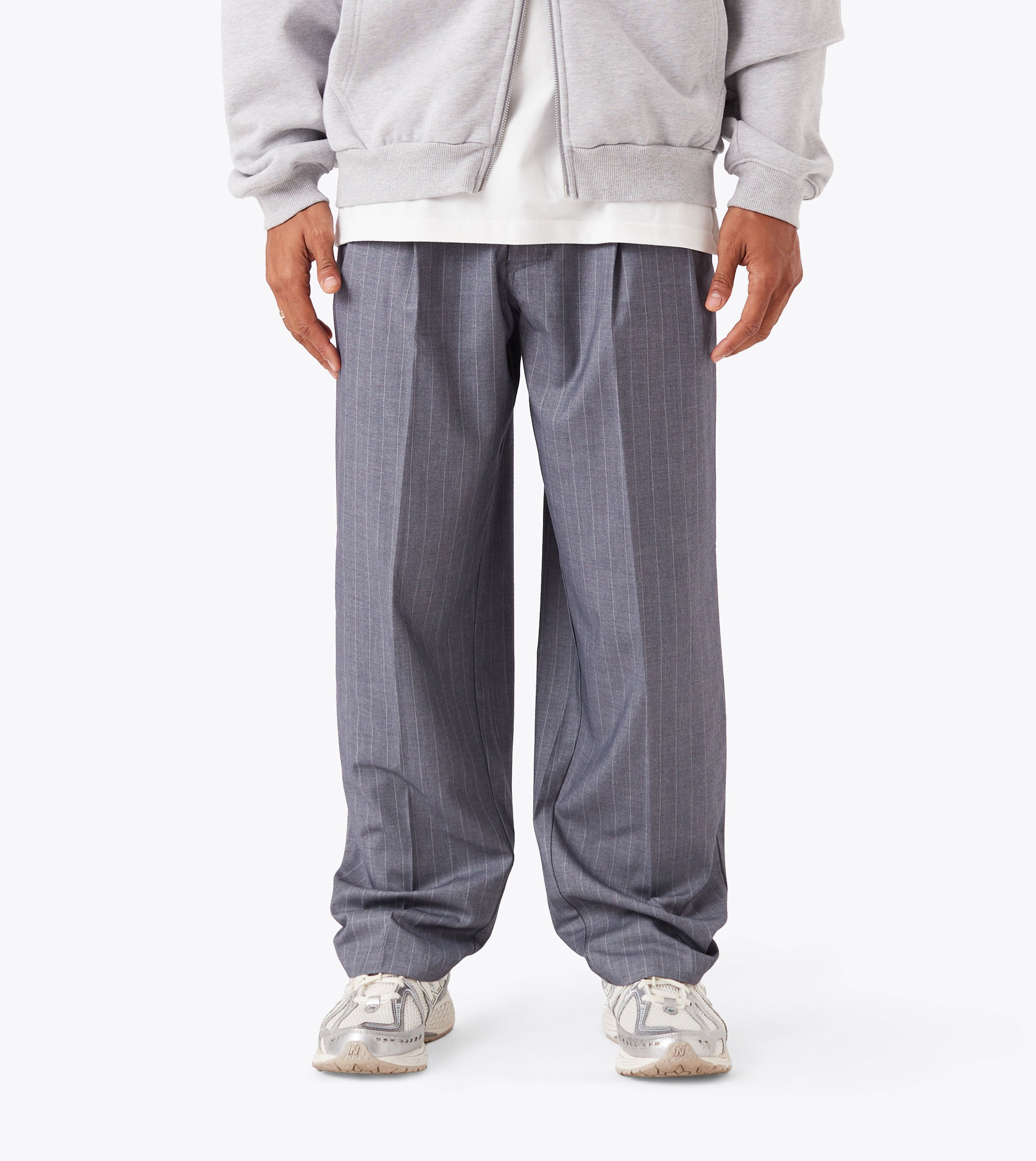 Pinstripe Flow Pant Grey