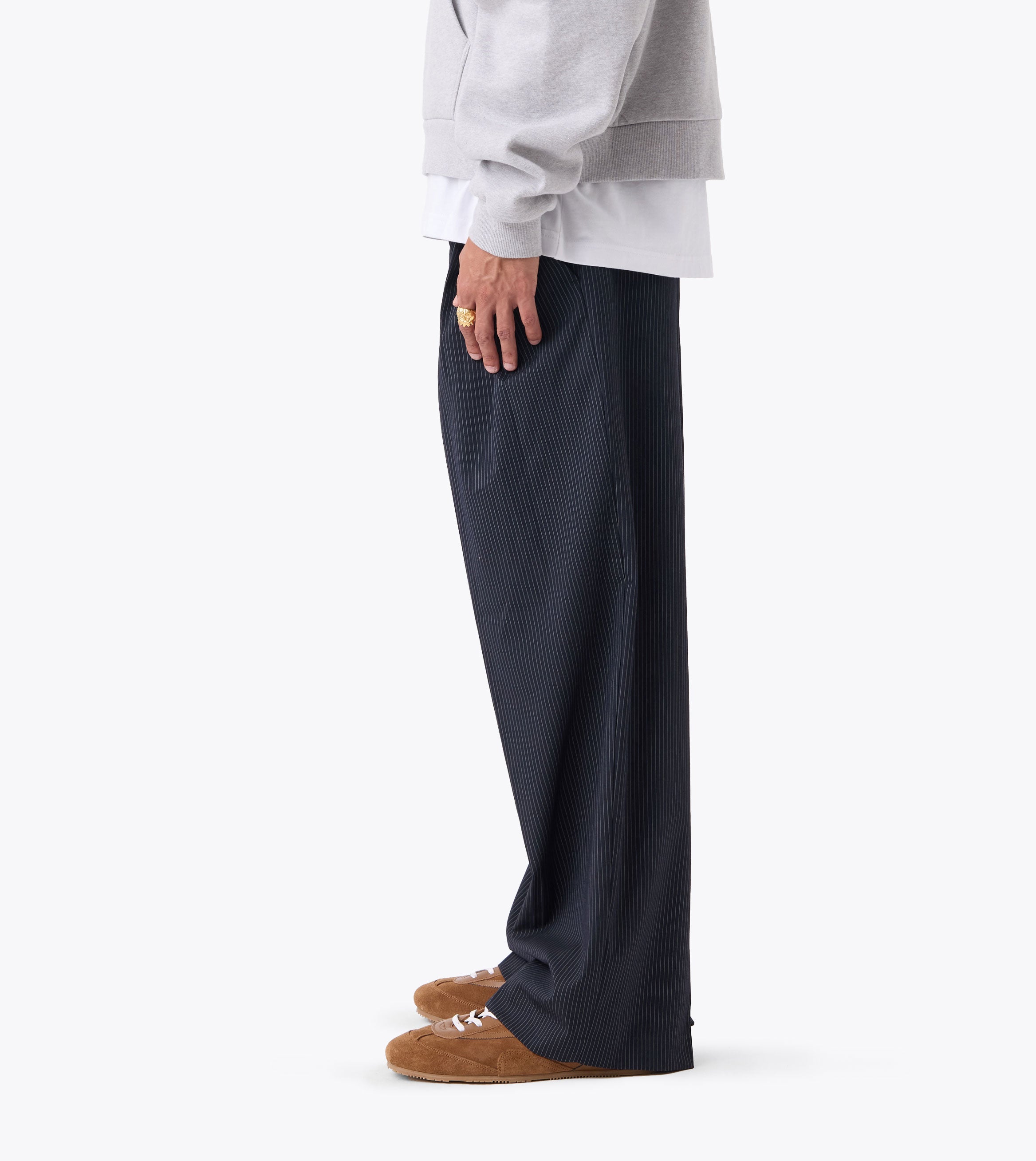 Pinstripe Mega Pant Navy - Coming Soon