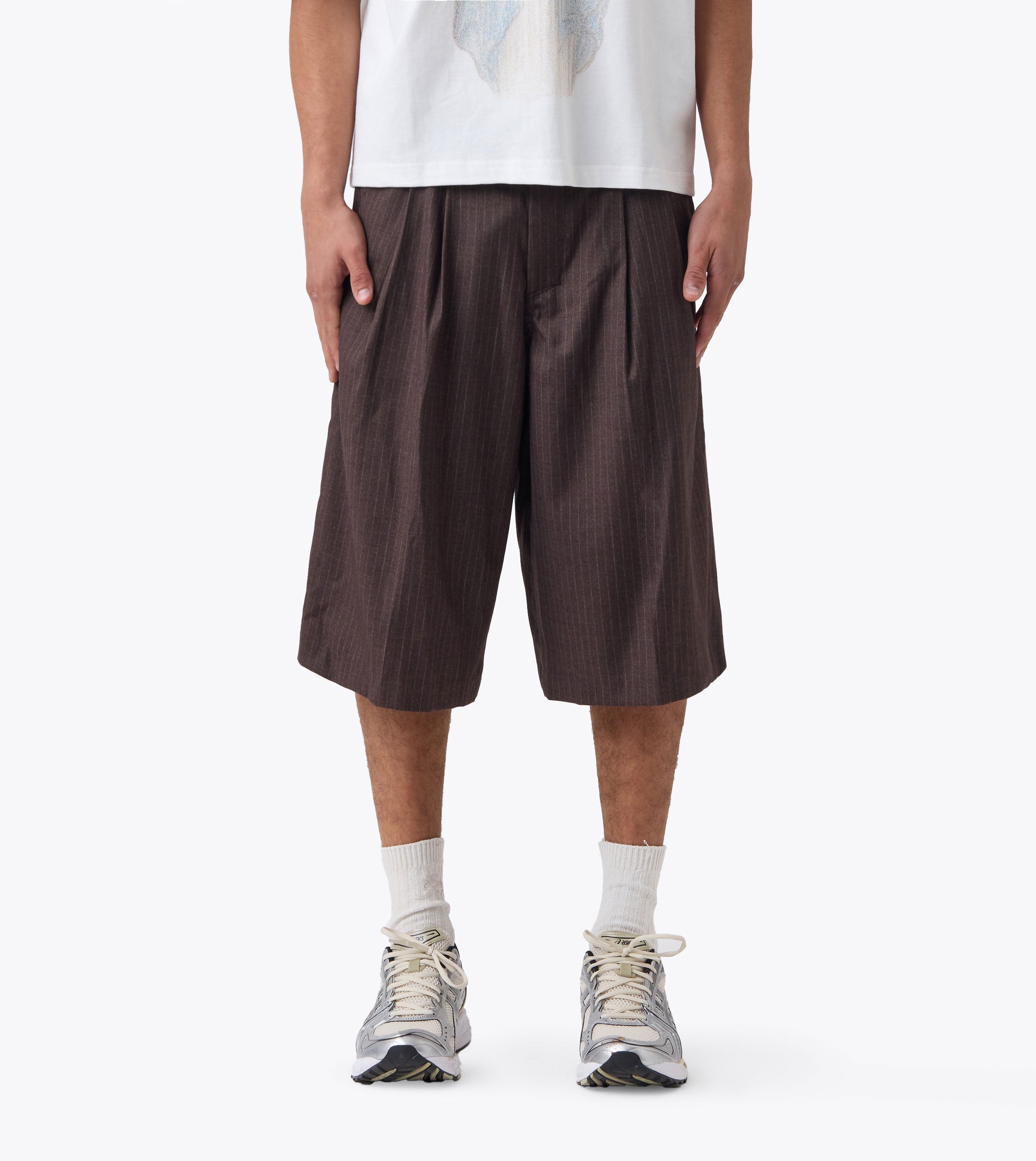 Pinstripe Mega Short Choc Stripe - Coming Soon