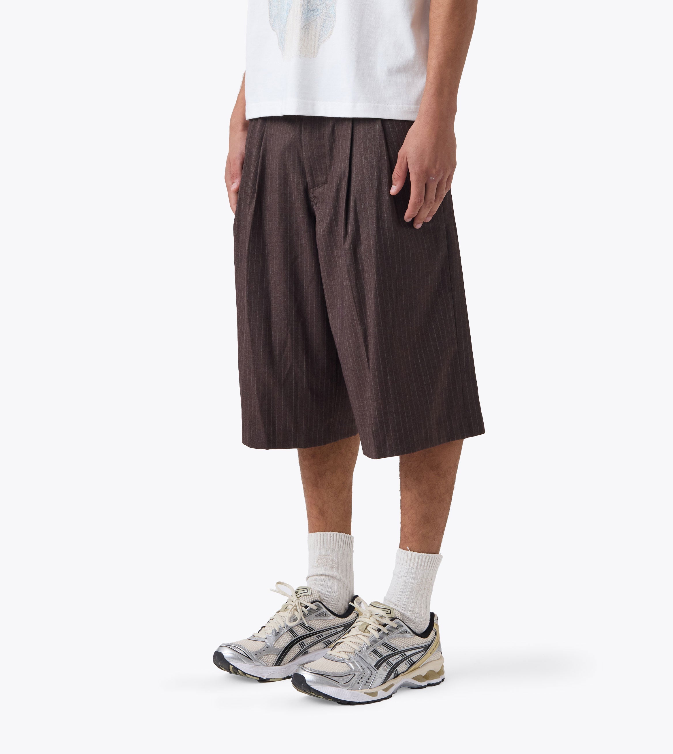 Pinstripe Mega Short Choc Stripe - Coming Soon