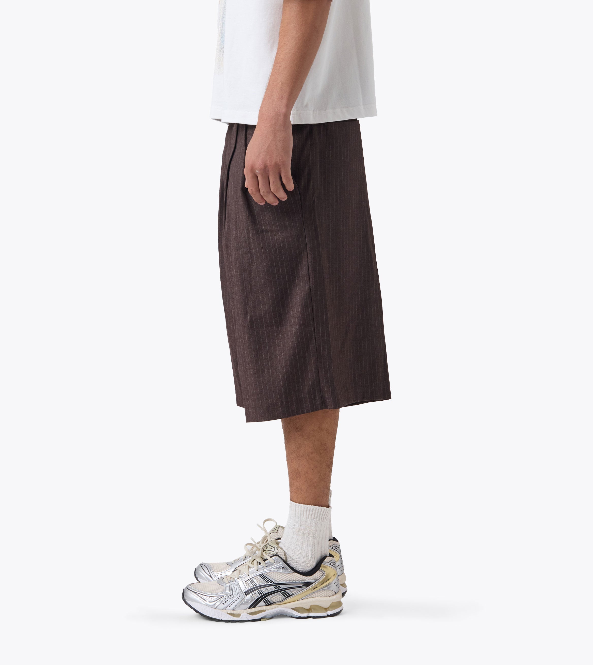 Pinstripe Mega Short Choc Stripe - Coming Soon