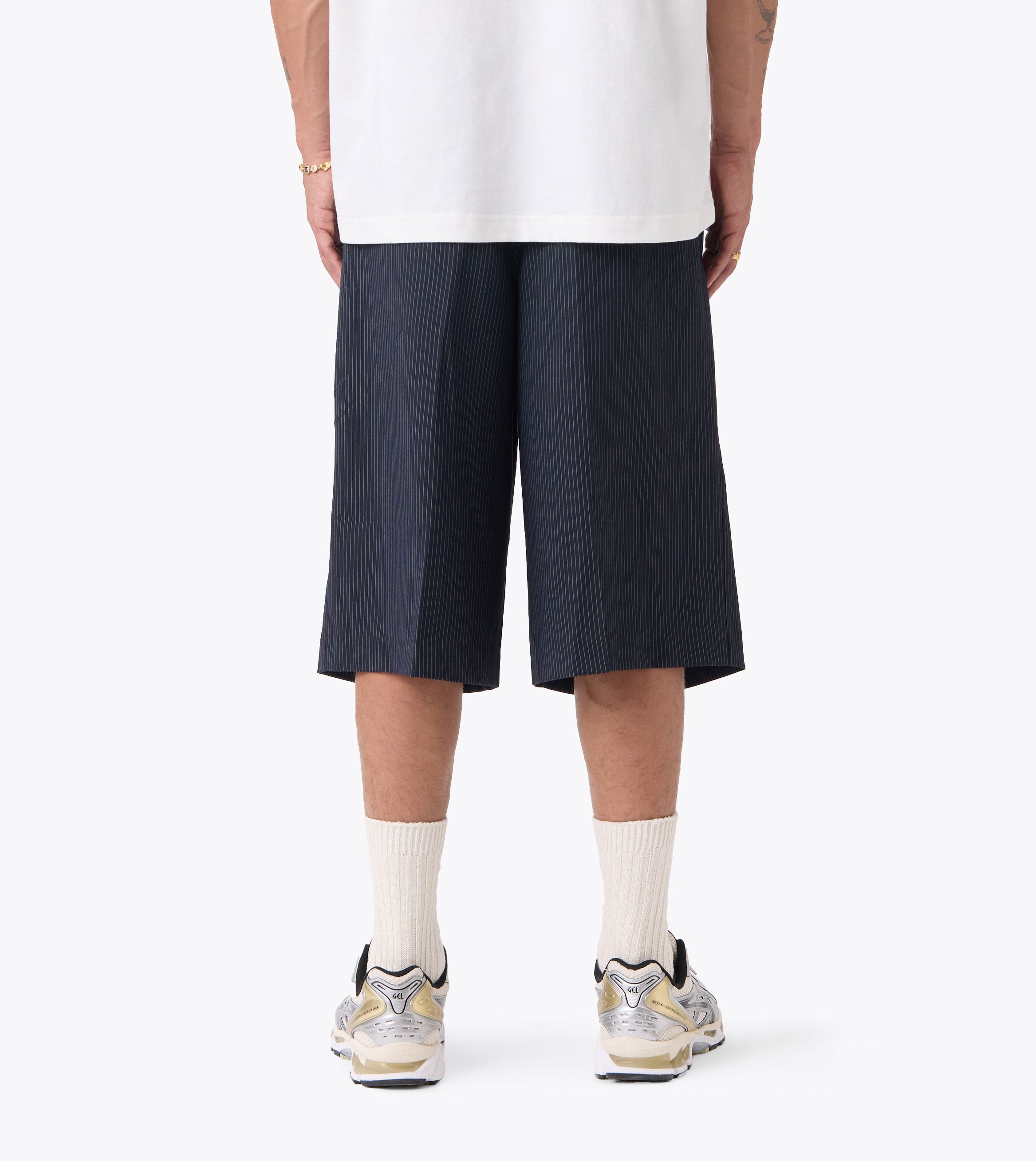 Pinstripe Mega Short Navy - Coming Soon