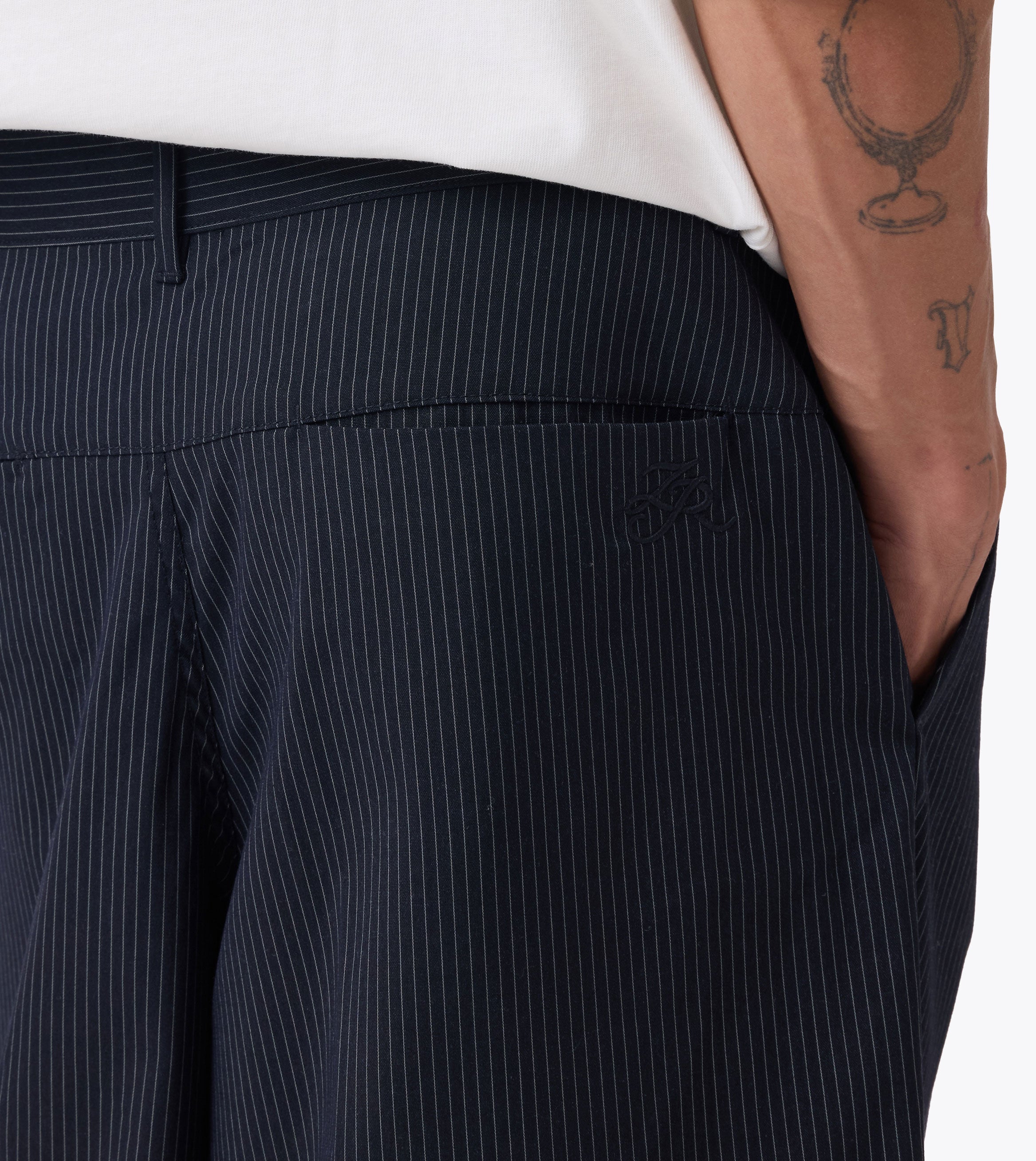 Pinstripe Mega Short Navy - Coming Soon