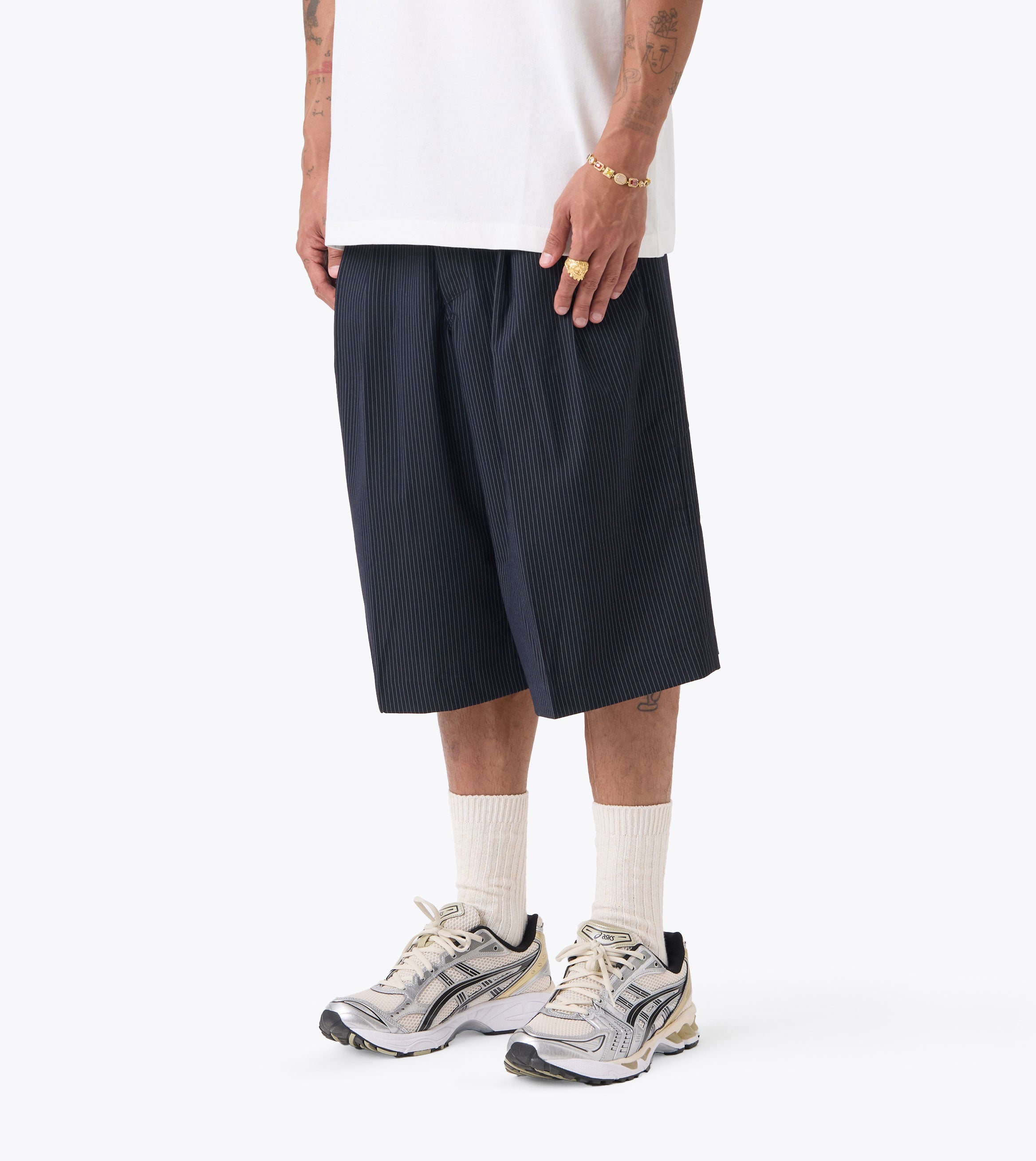 Pinstripe Mega Short Navy - Coming Soon