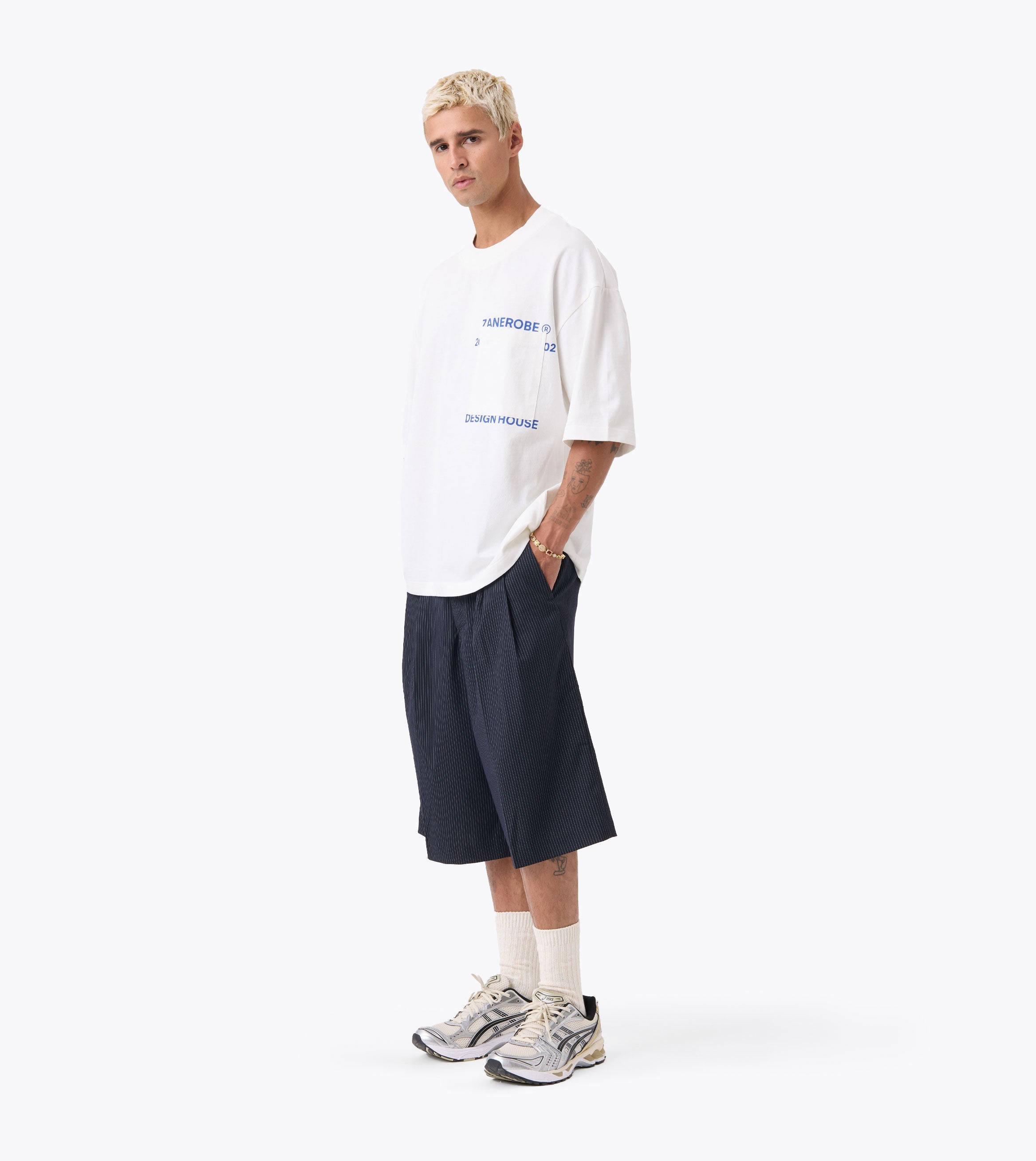 Pinstripe Mega Short Navy - Coming Soon