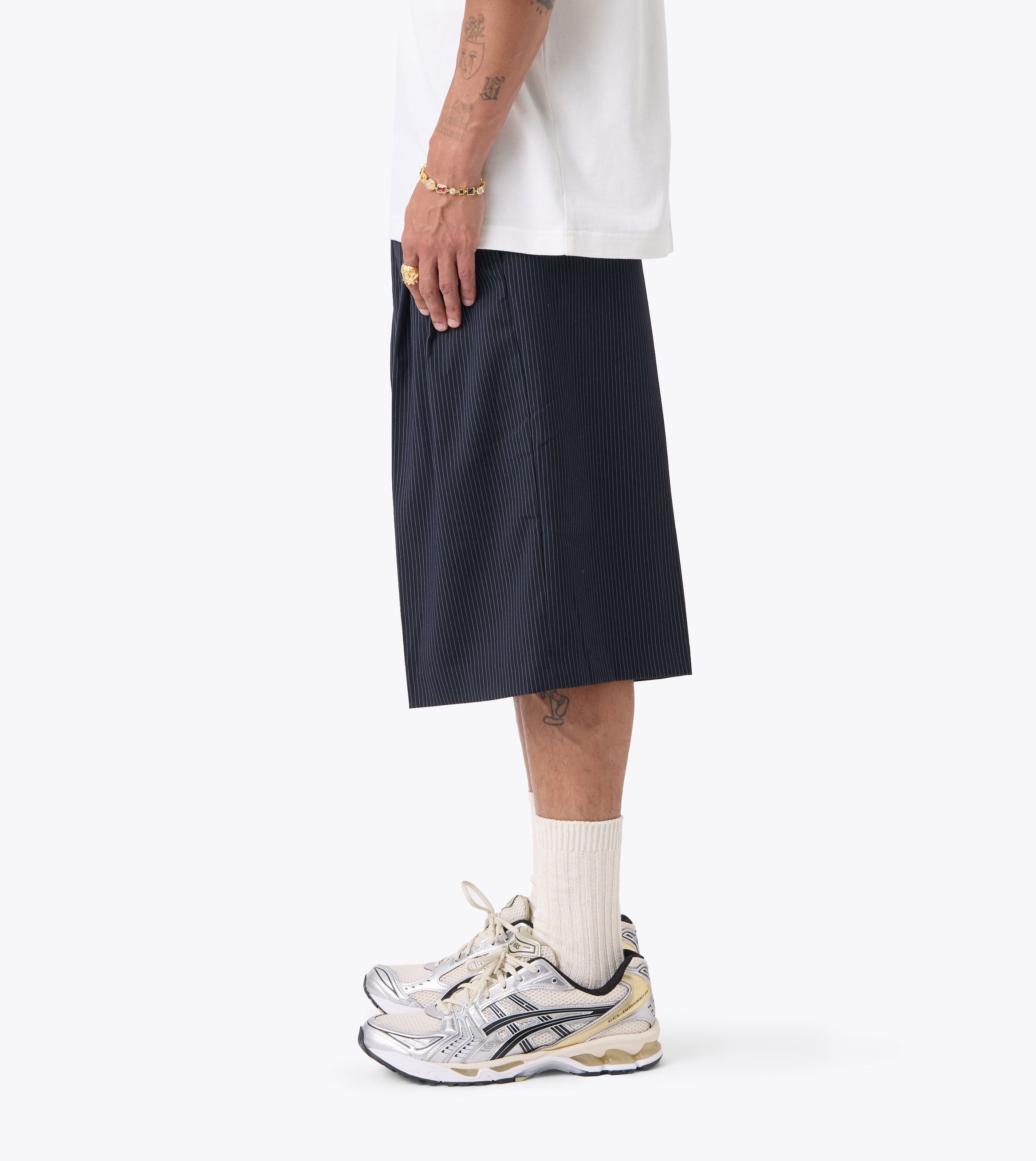 Pinstripe Mega Short Navy - Coming Soon