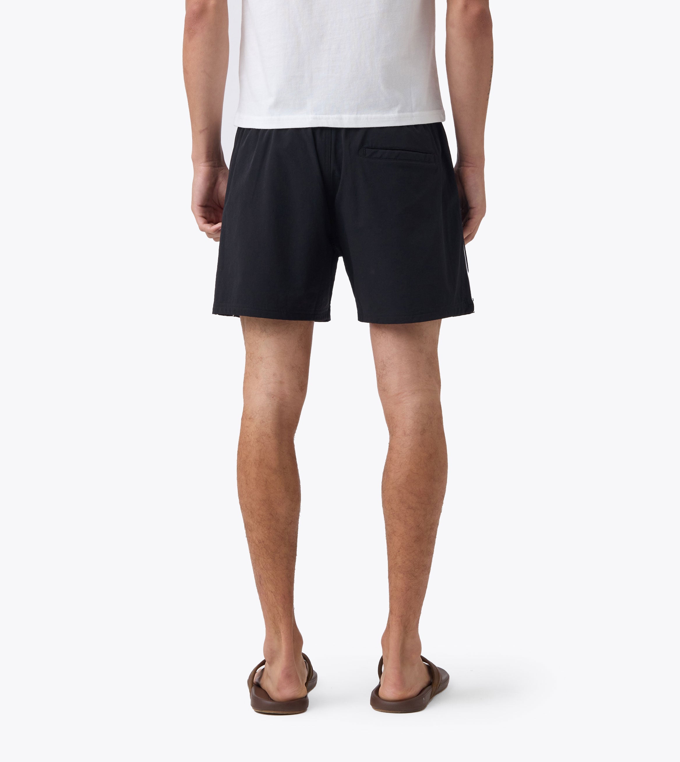 Piping Track Short Black