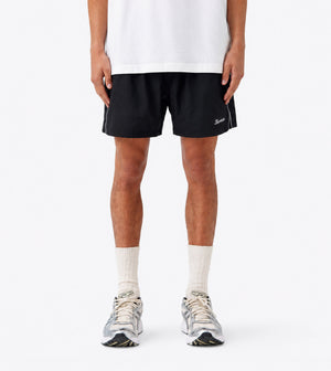 Piping Track Short Black