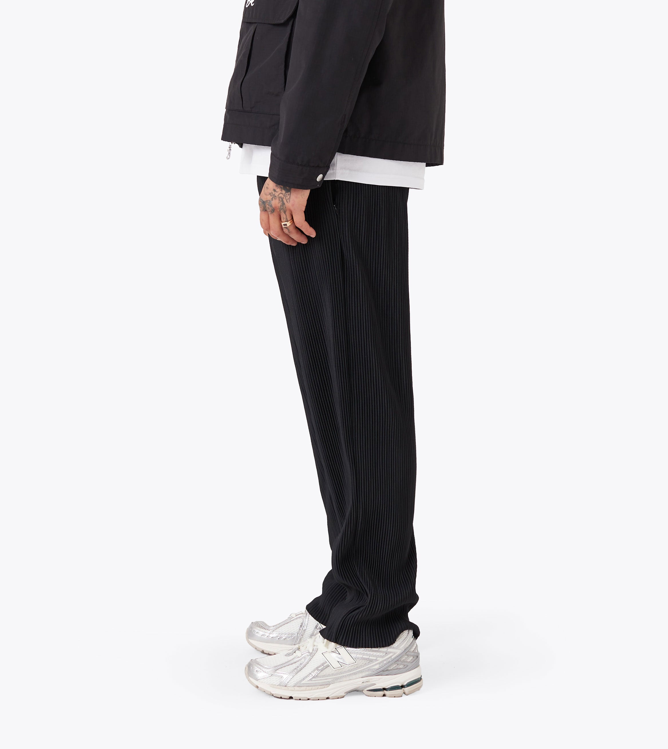 Pleated Pant Black