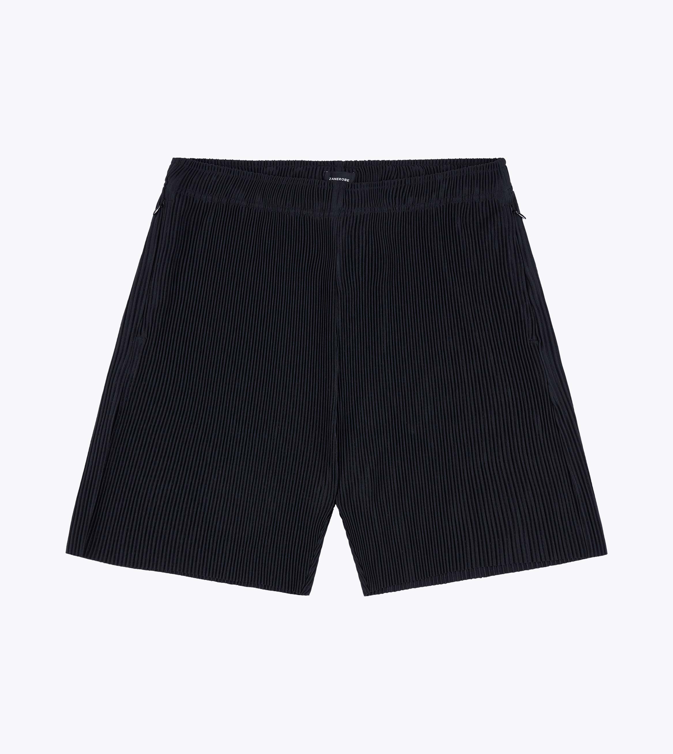 Pleated Short Black