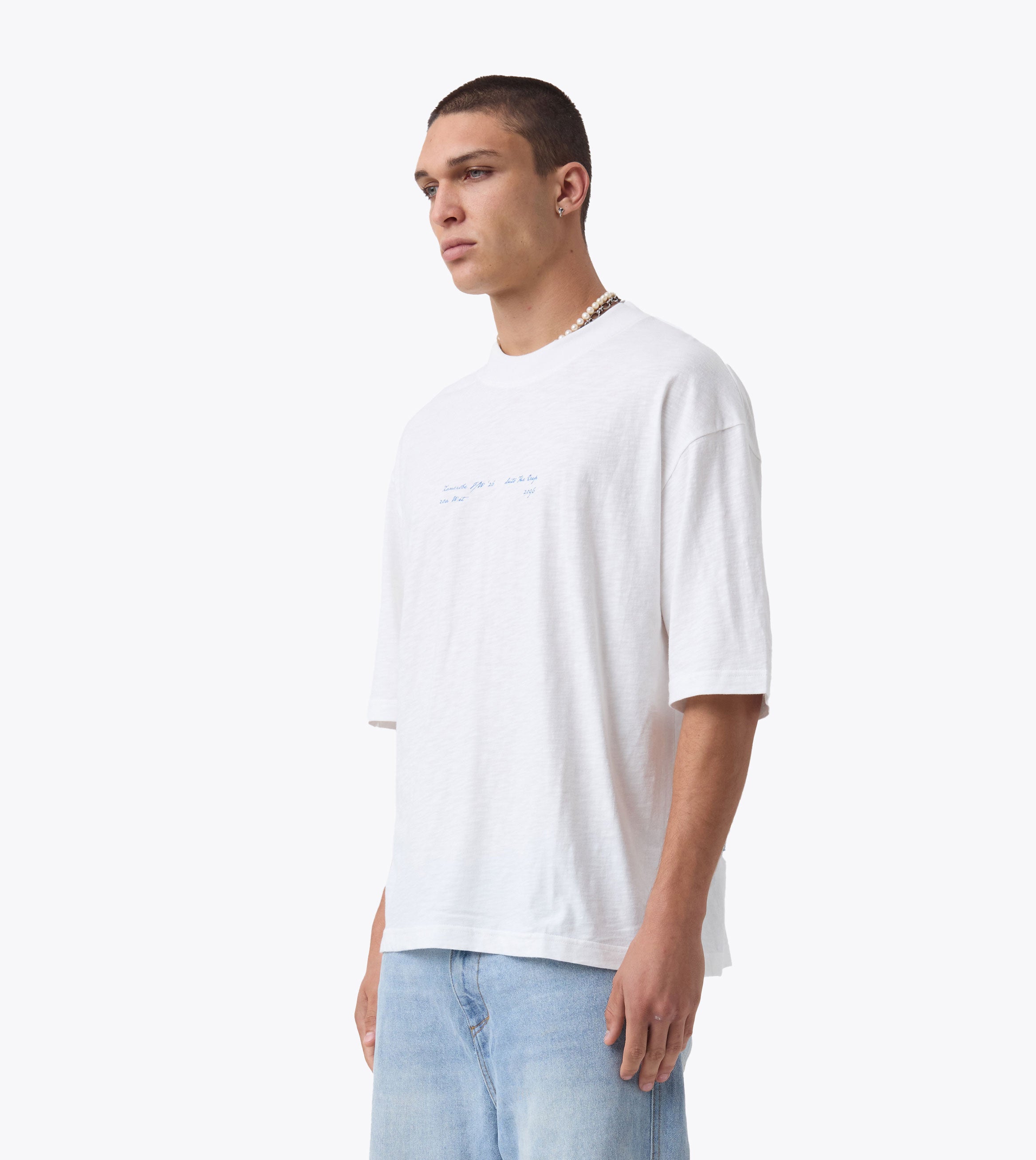 Plinth Slub Flow Tee Vintage White