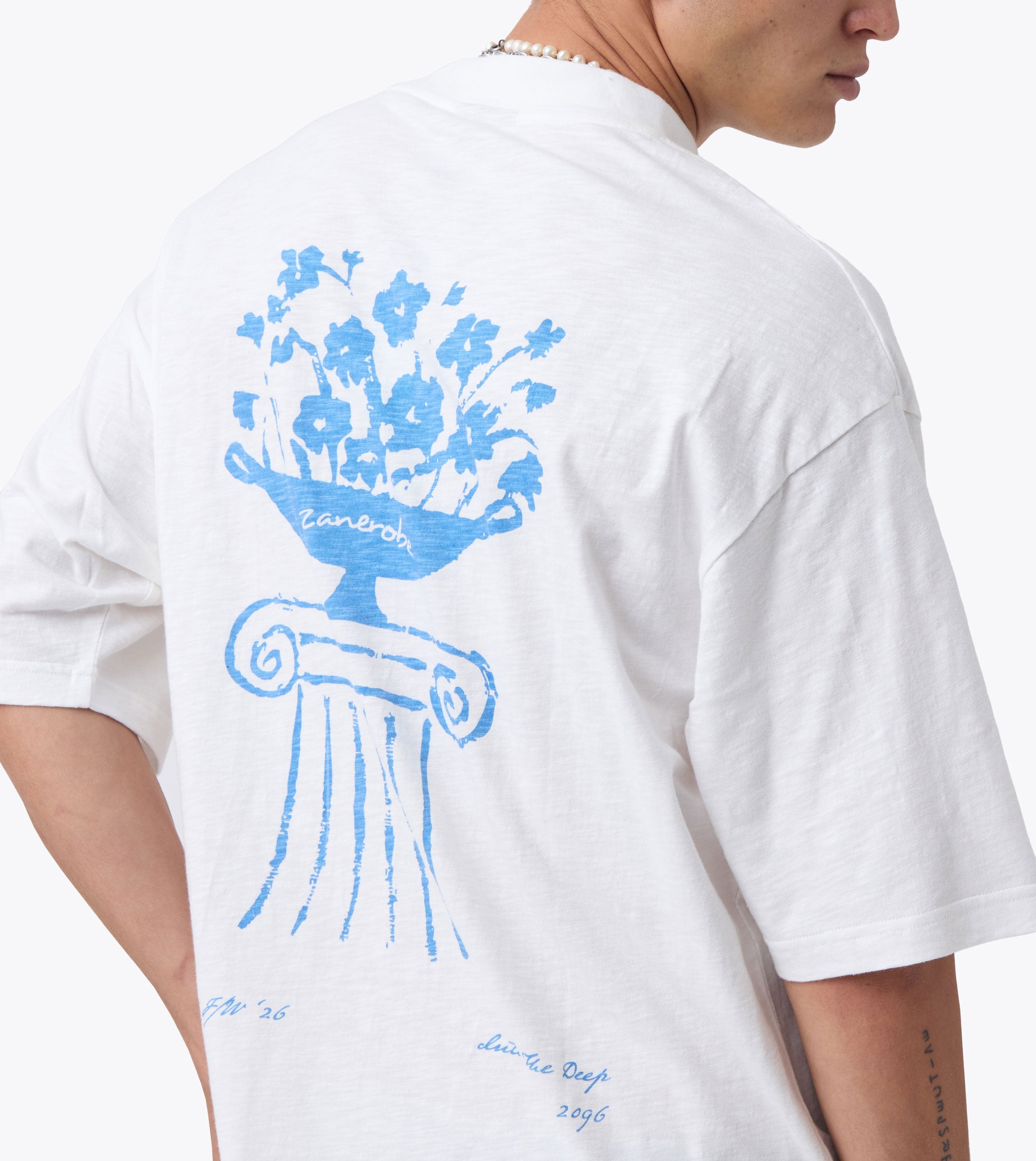 Plinth Slub Flow Tee Vintage White