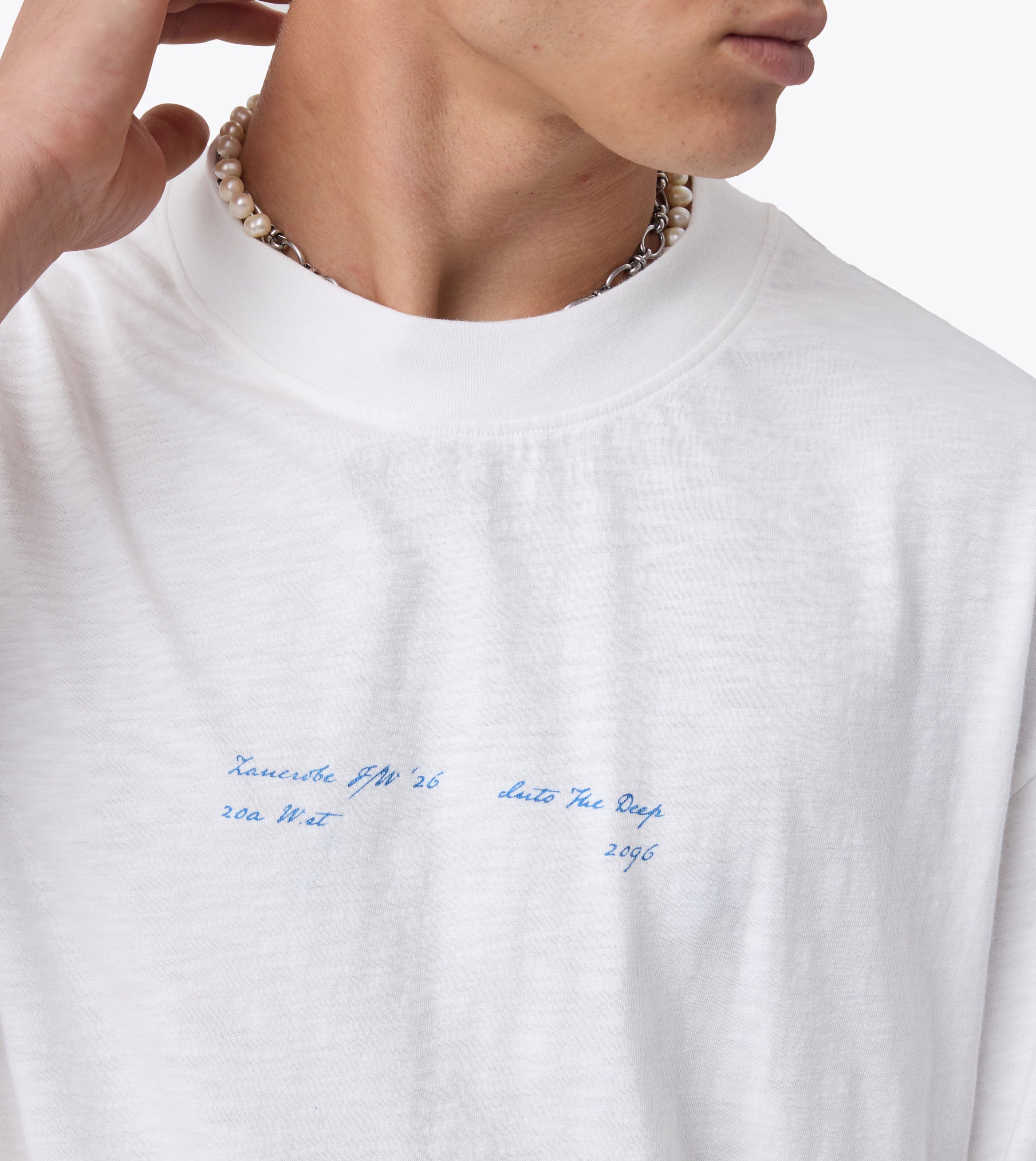 Plinth Slub Flow Tee Vintage White