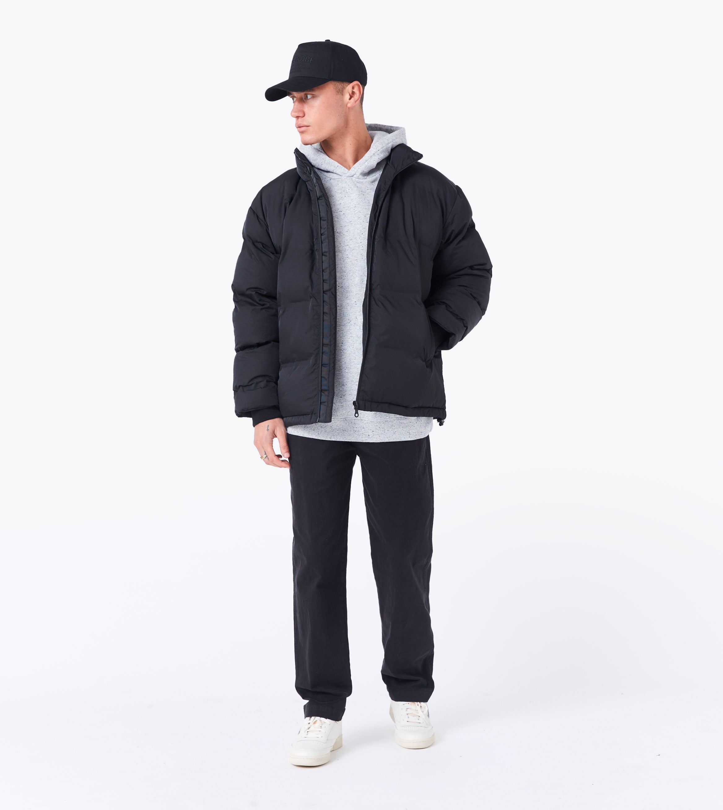 Powells Puffer Jacket Black