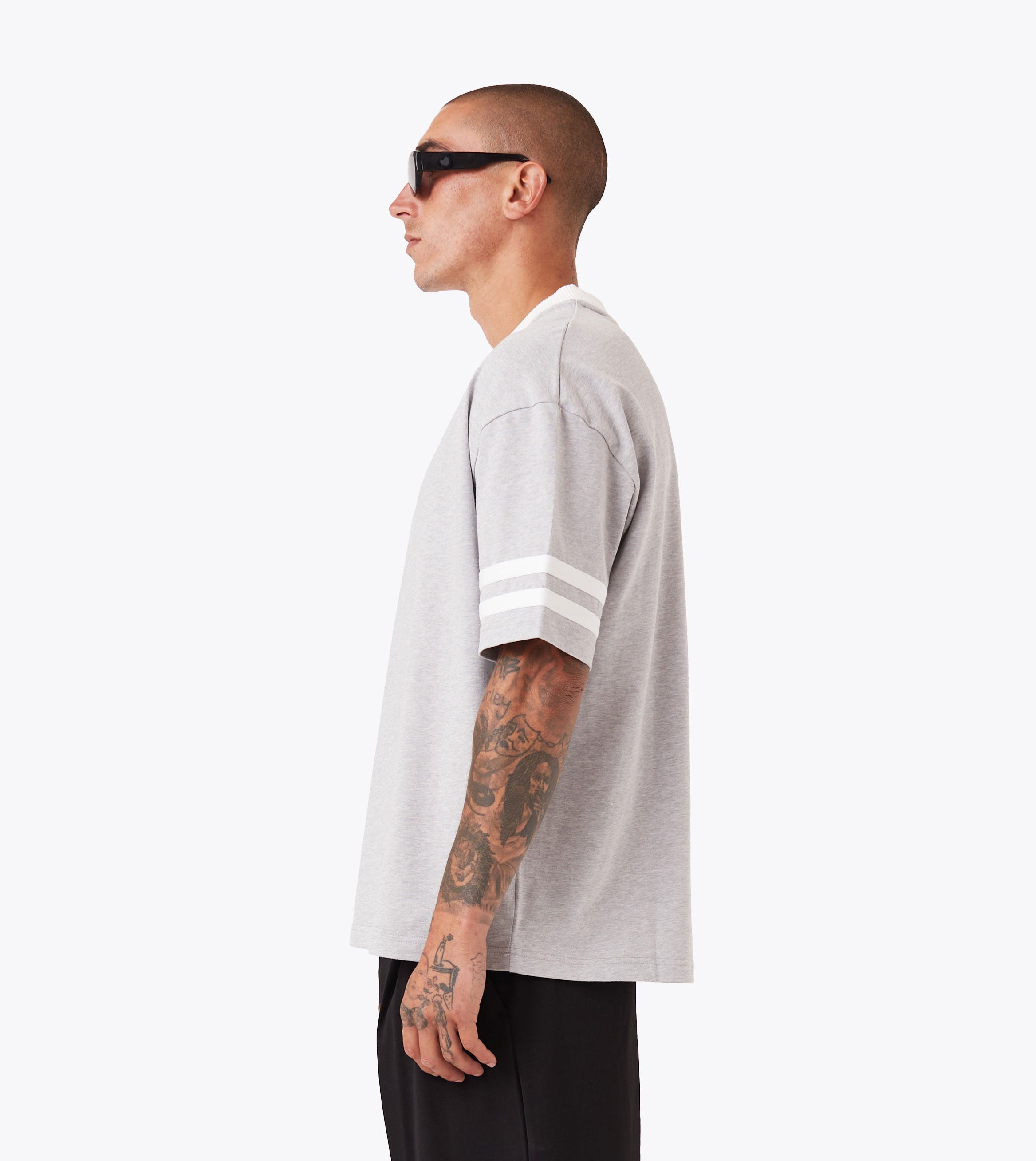 QB Lounge Tee Grey Marle